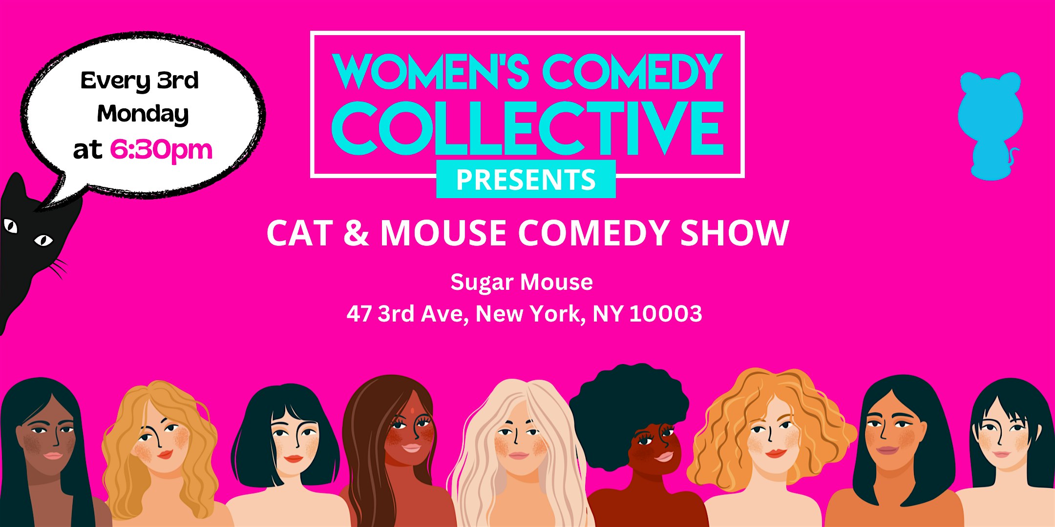 CAT & MOUSE COMEDY SHOW at Sugar Mouse – New York, NY