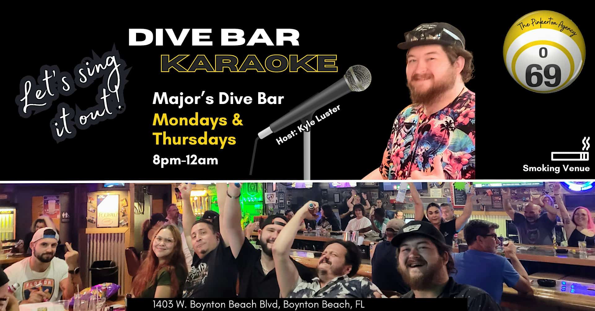Dive Bar Karaoke Mondays at MAJOR’S DIVE BAR – Boynton Beach, FL