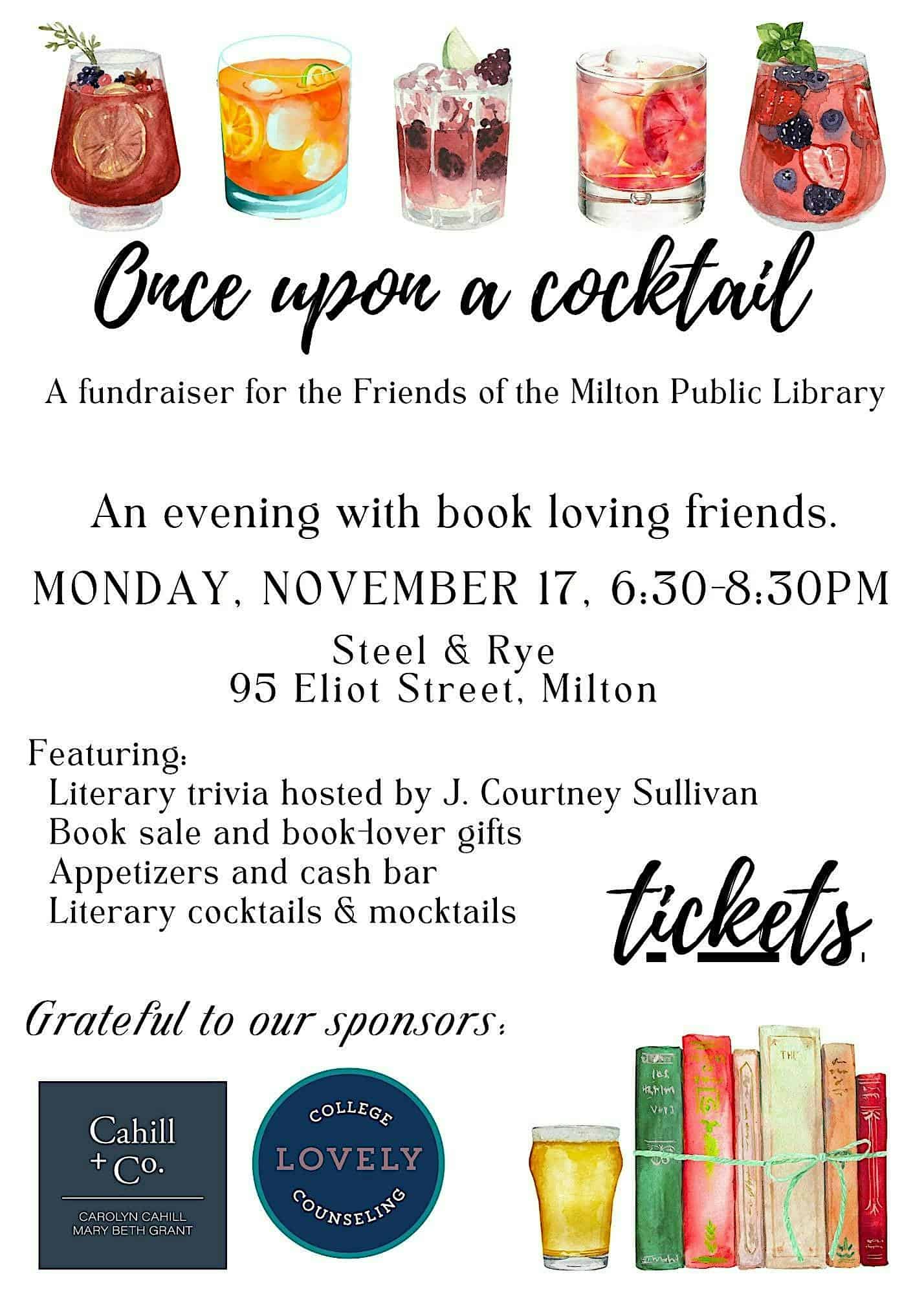 Once Upon a Cocktail at Steel & Rye – Milton, MA