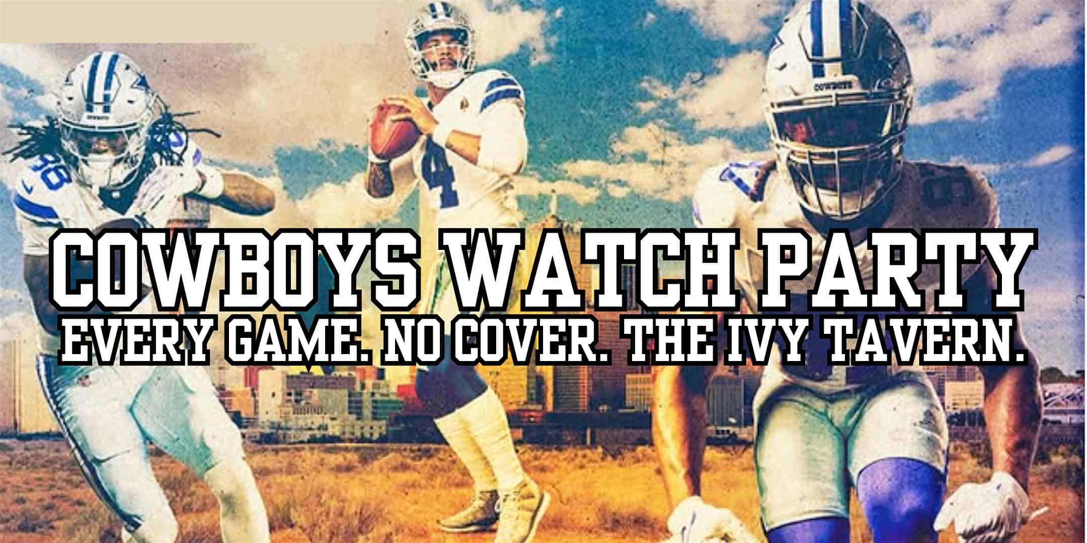 Cowboys vs. Raiders Watch Party at The Ivy Tavern – Dallas, TX