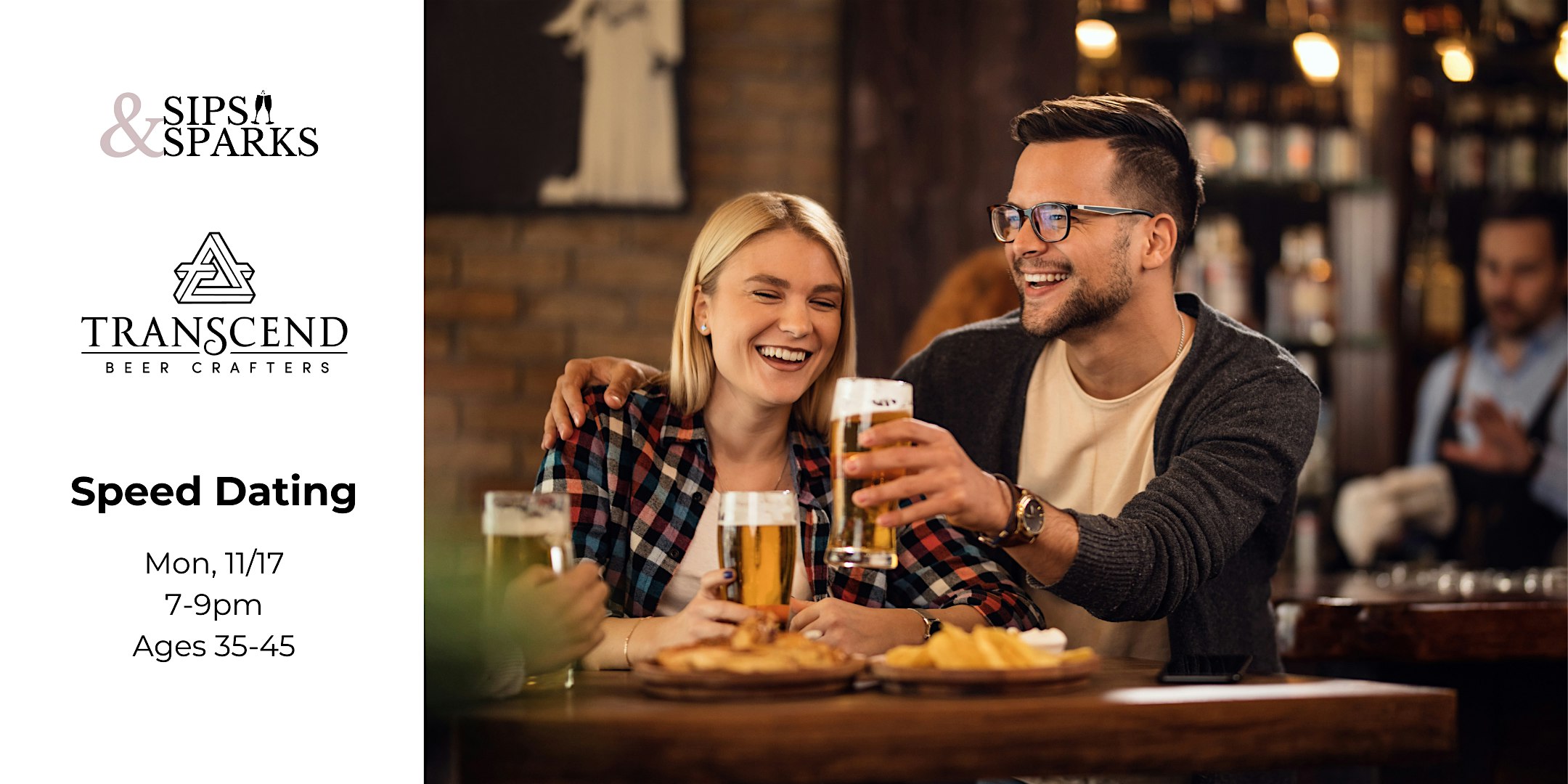 Speed Dating Ages 35-45 in Plainville, CT at Transcend Beer Crafters at Transcend Beer Crafters – Plainville, CT