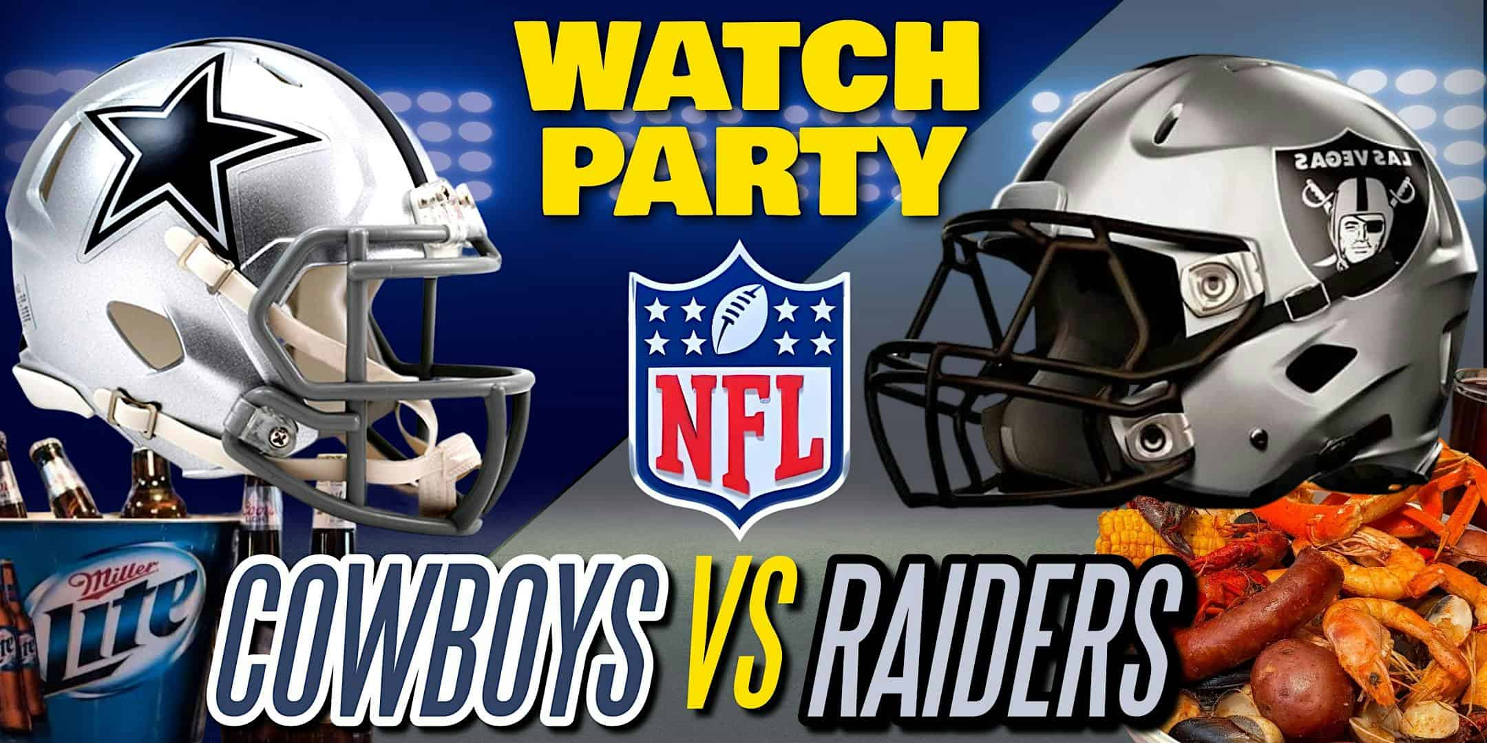 Cowboys vs Raiders – Watch Party at The Revel! at The Revel – Frisco, TX