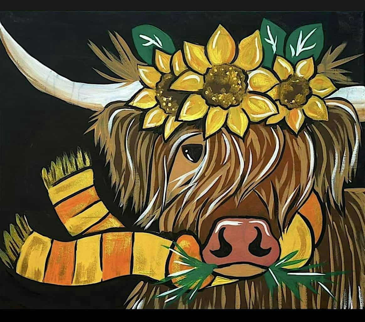 Fall Highlander Paint Party at Fuego Mexican Food – Granbury, TX
