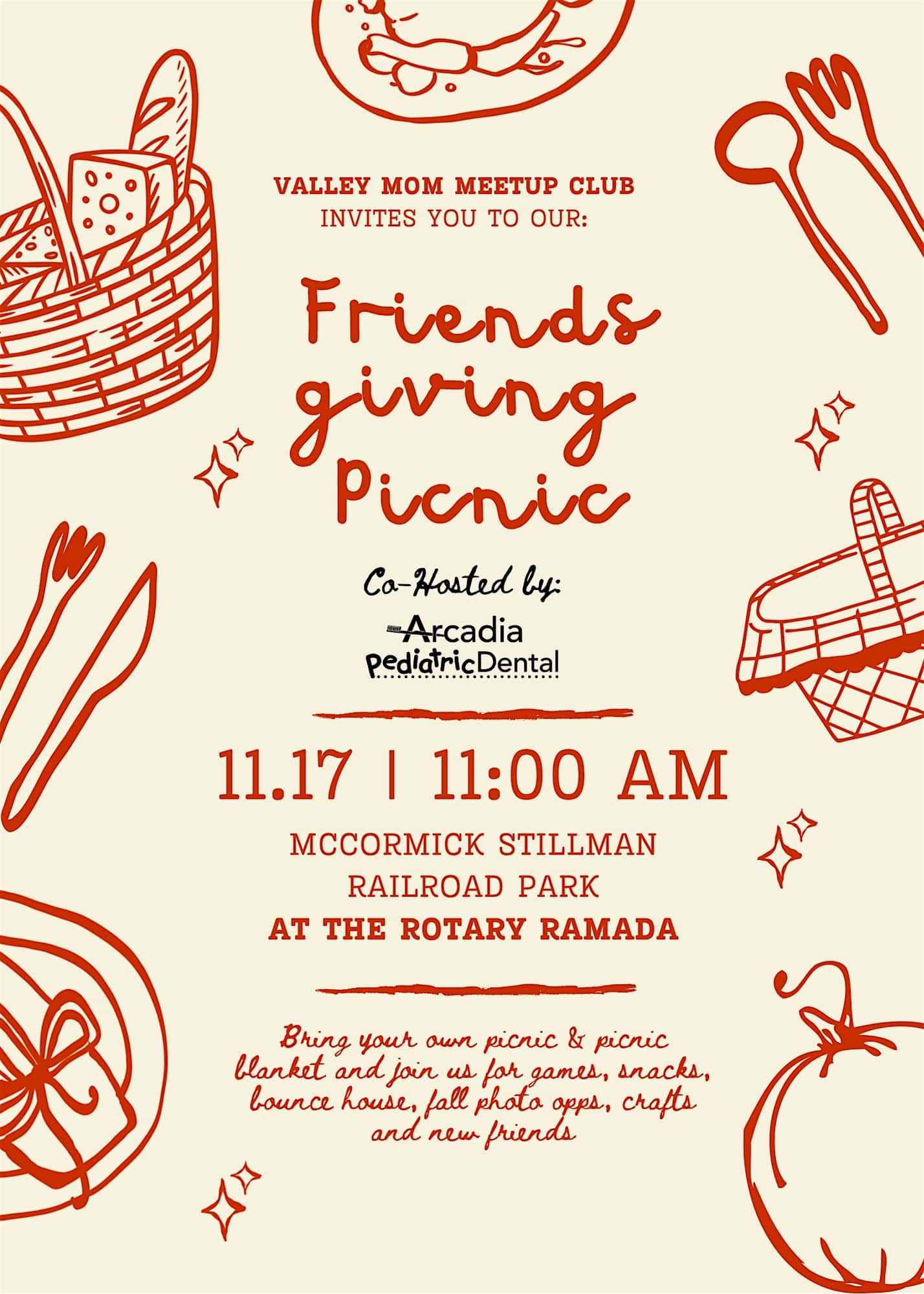 VALLEY MOM – FRIENDSGIVING PICNIC at McCormick-Stillman Railroad Park – Scottsdale, AZ