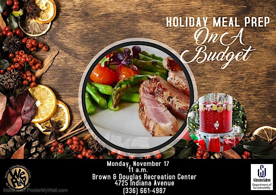 Holiday Meal Prep on a Budget at Brown & Douglas Neighborhood Center – Winston-Salem, NC