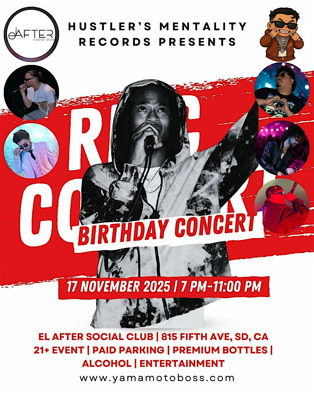RiCC Birthday Concert: Hip Hop, Rap, RnB at El After Social Club – San Diego, CA