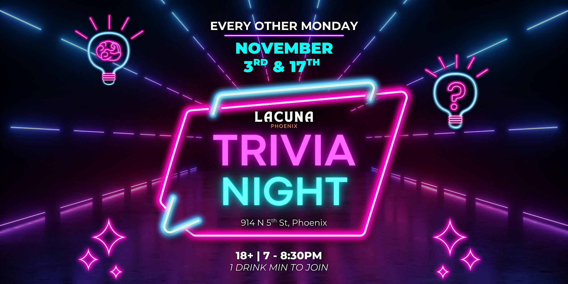 TRIVIA NIGHT at Lacuna Kava Bar at Lacuna Phoenix – Phoenix, AZ