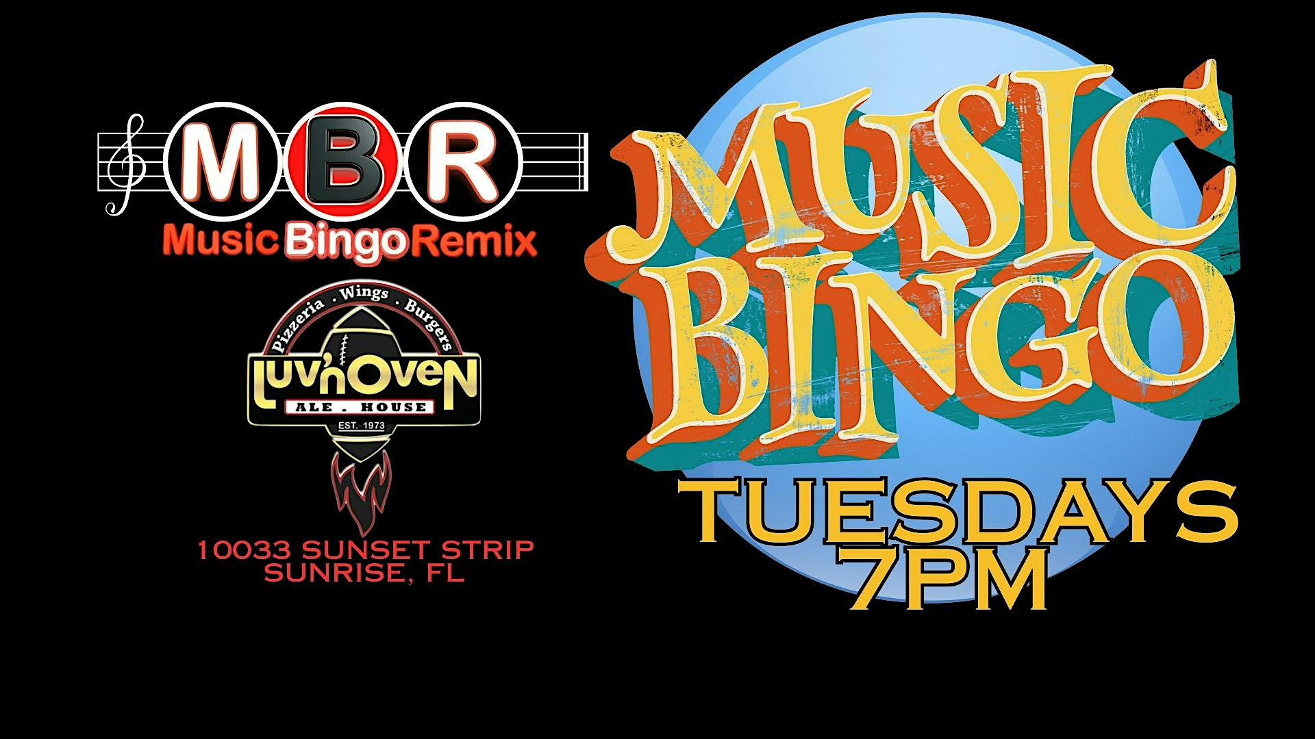 Music Bingo Tuesdays at Luv’n Oven Ale House Sunrise – Sunrise, FL