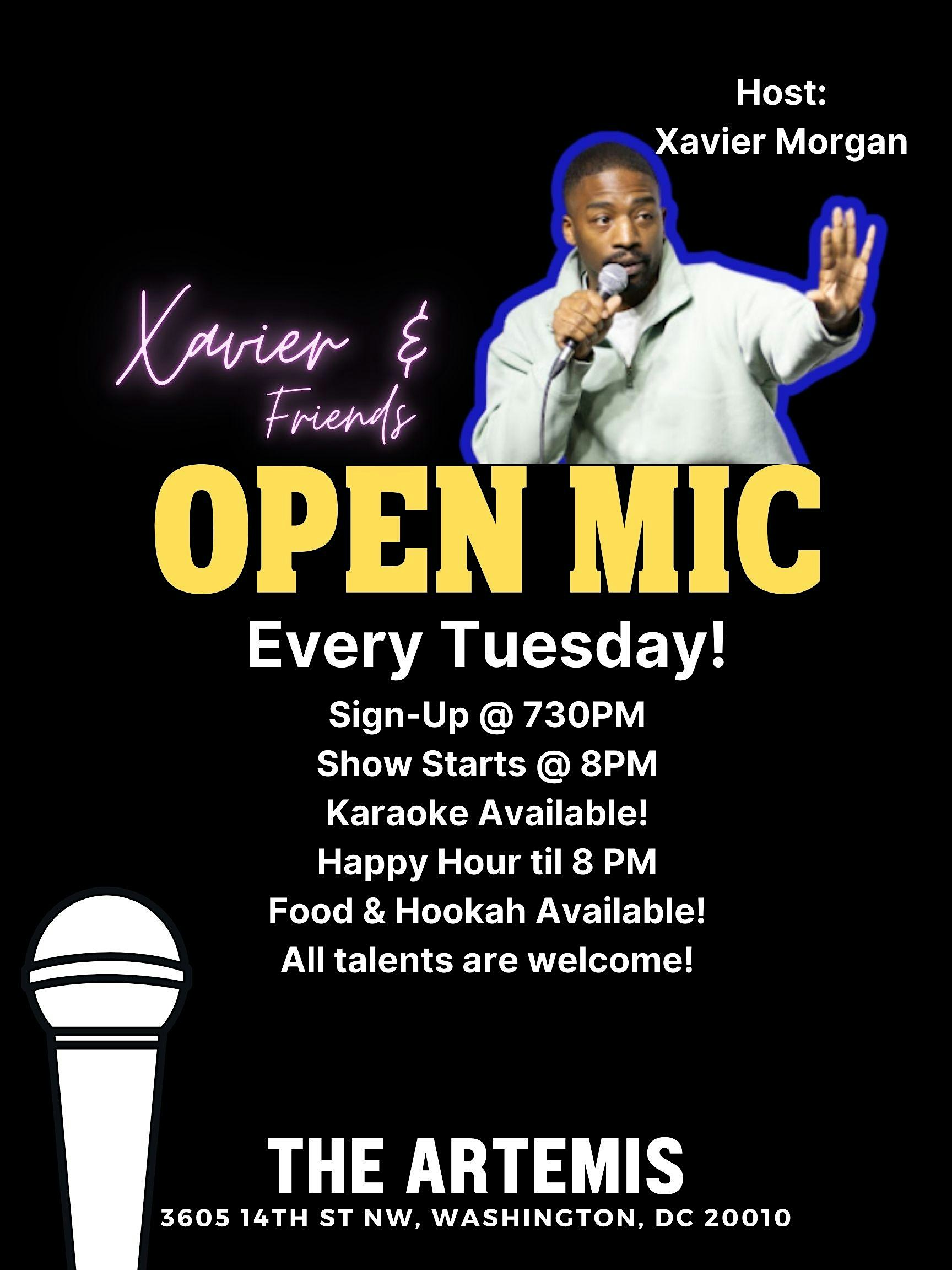Xavier & Friends Open Mic at The Artemis – DC Sports Bar, Live Music, Happy Hour – Washington, DC
