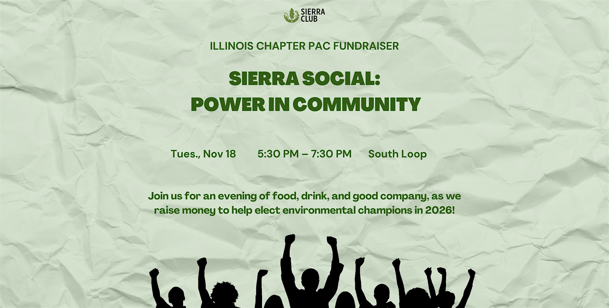 Sierra Social: Power in Community at 637 S Dearborn St – Chicago, IL