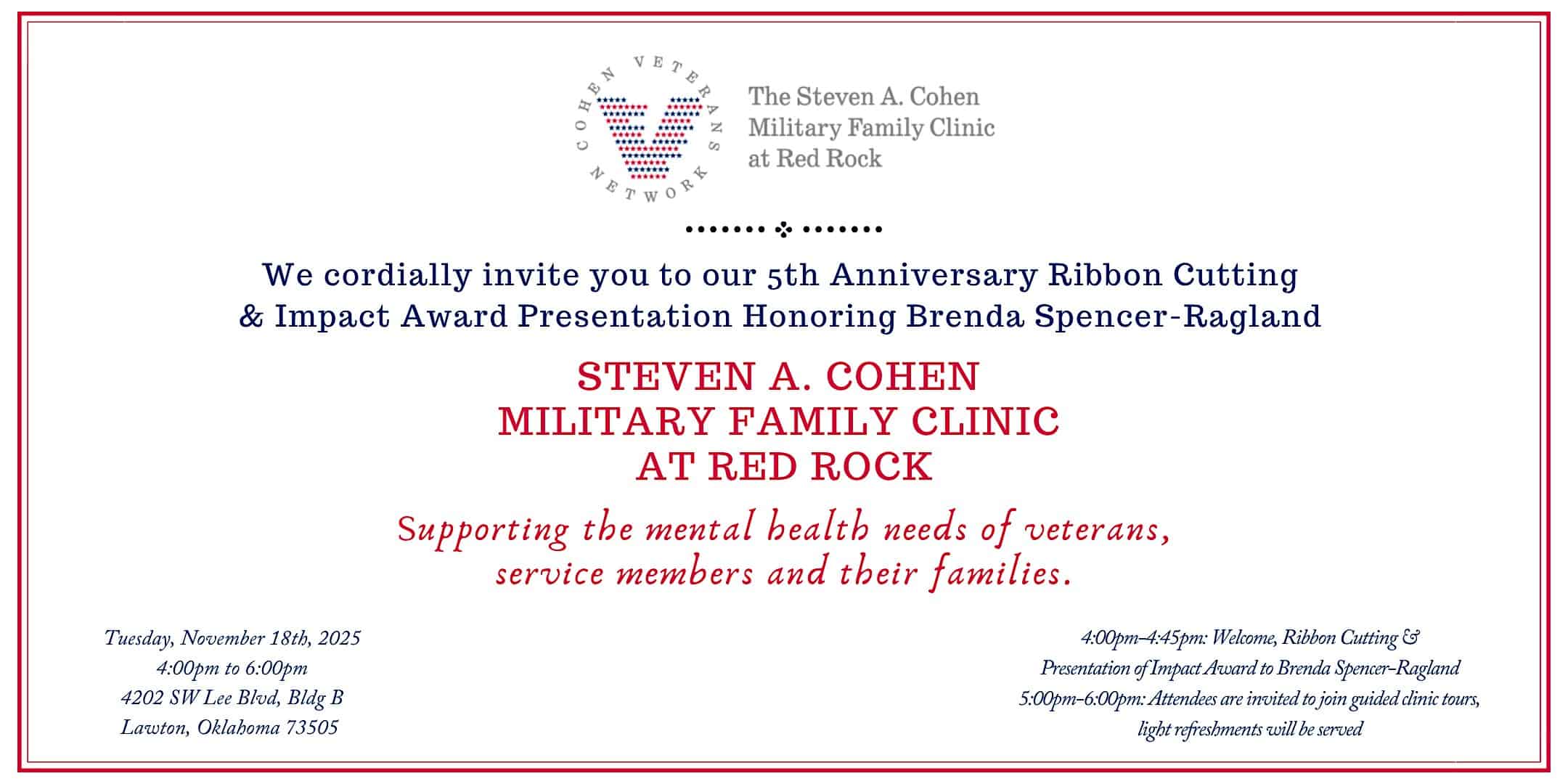 5th Anniversary Ribbon Cutting & Impact Award Presentation at 4202 SW Lee Blvd – Lawton, OK