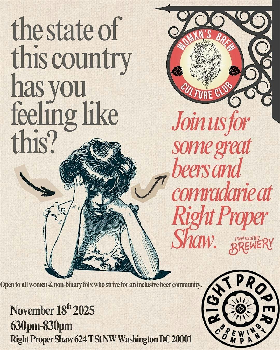 WBCC Chill Night Social at Right Proper Shaw at Right Proper Brewing Company – Washington, DC