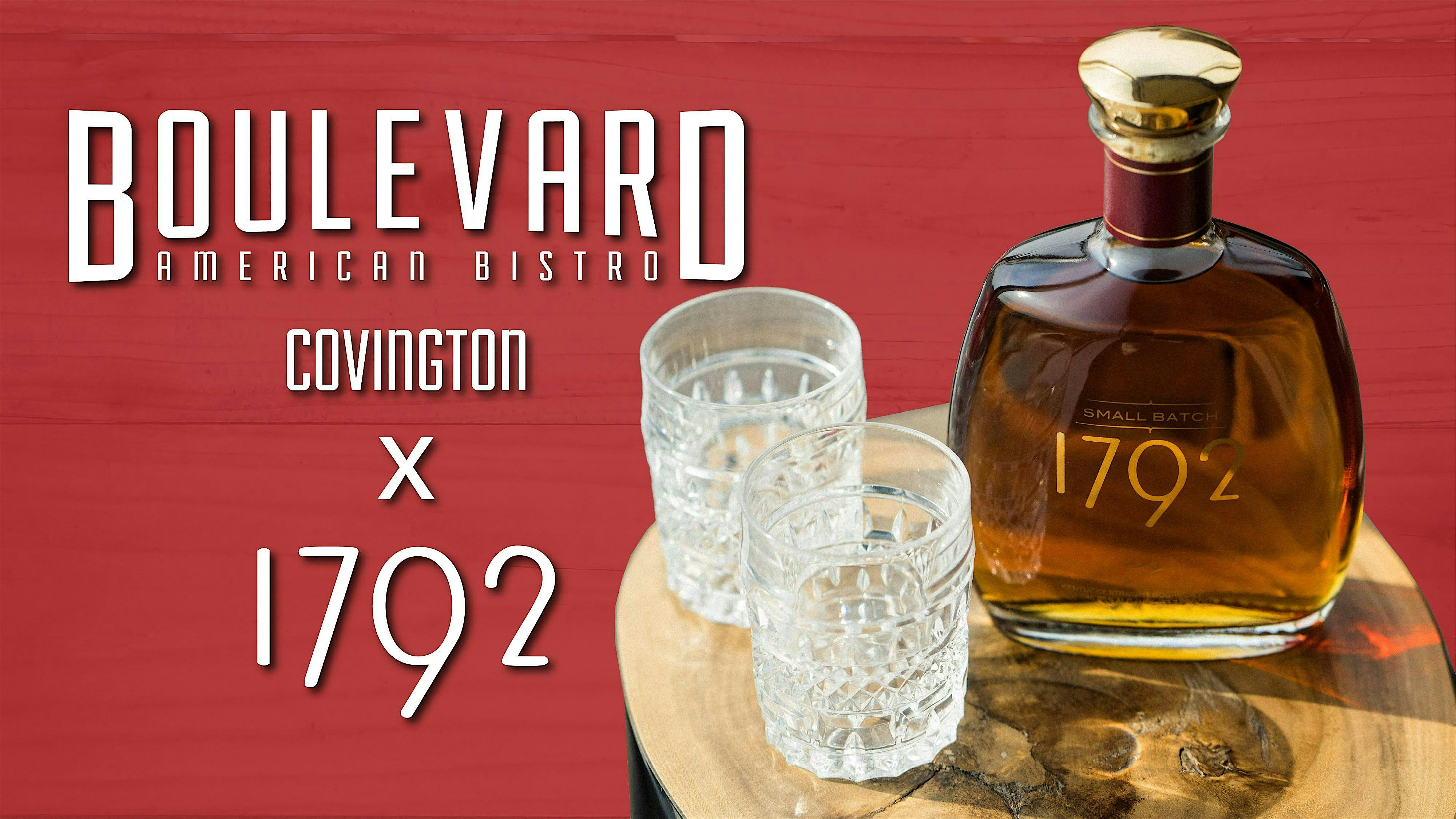 1792 Bourbon & Bites Dinner at Boulevard American Bistro at Boulevard American Bistro – Covington, LA