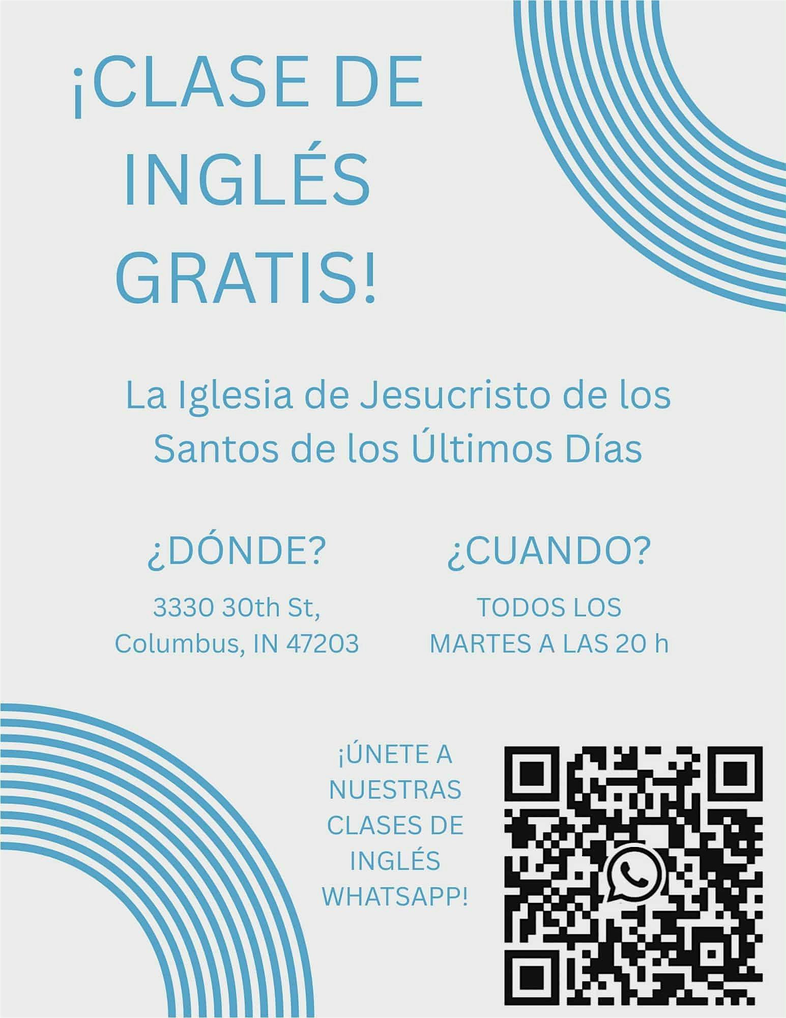 English classes! Lead by our local missionaries. at Lds Columbus chapel – Columbus, IN