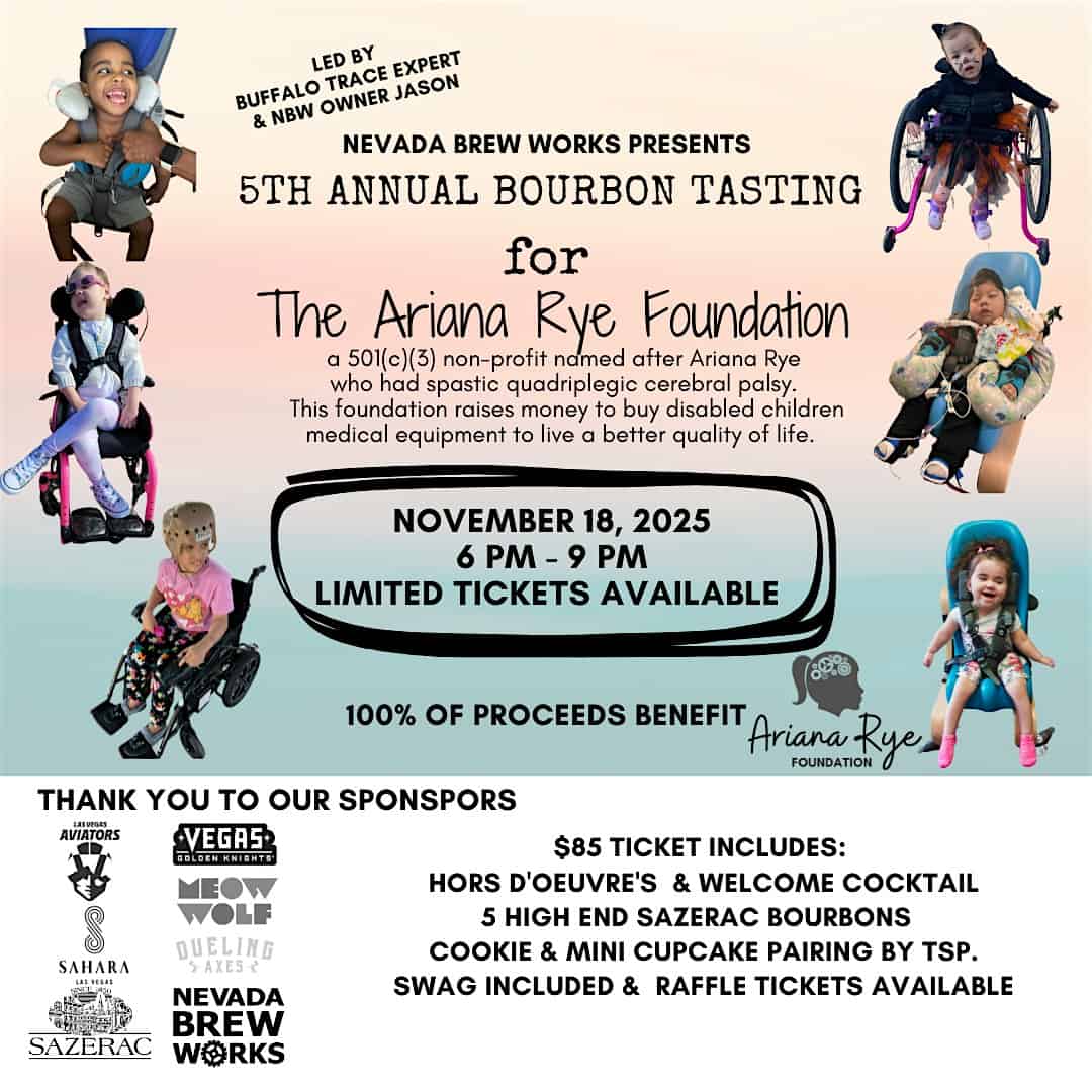 Nevada Brew Works – Bourbon Tasting for ARF at Nevada Brew Works – Las Vegas, NV