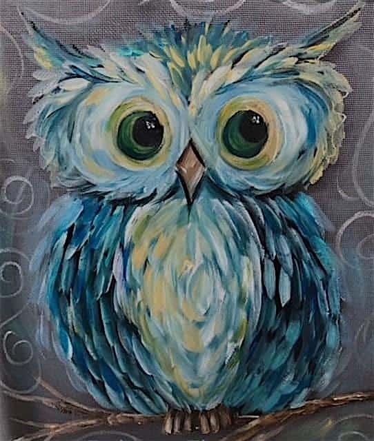 Adult Paint Night – Owl at Saint John the Evangelist Catholic Church-Pulte Family Life Center Cafe – Naples, FL