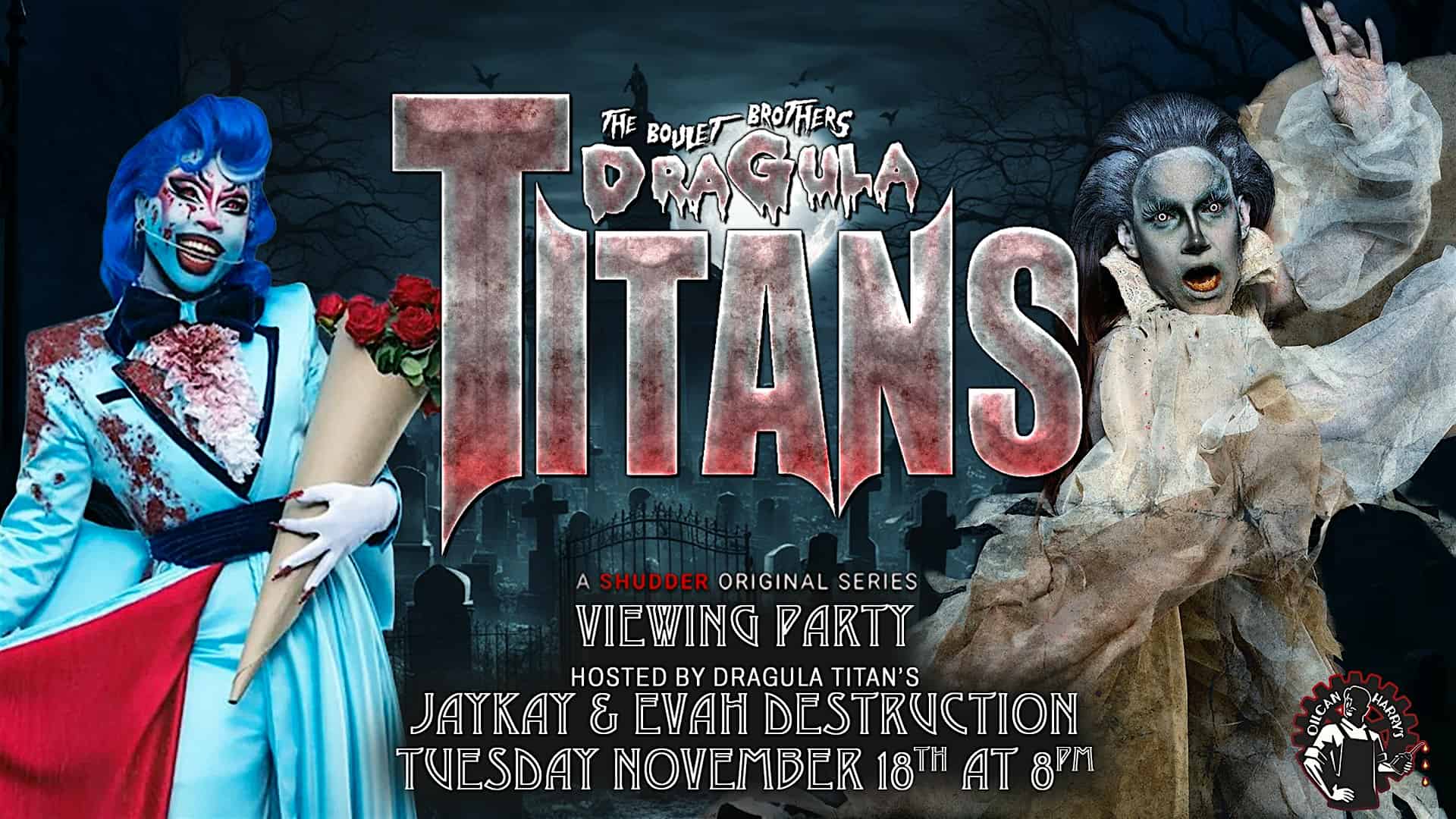 JAY KAY – Dragula Titans Watch Party @ Oilcan Harry’s – 8PM at Oilcan Harry’s – Austin, TX