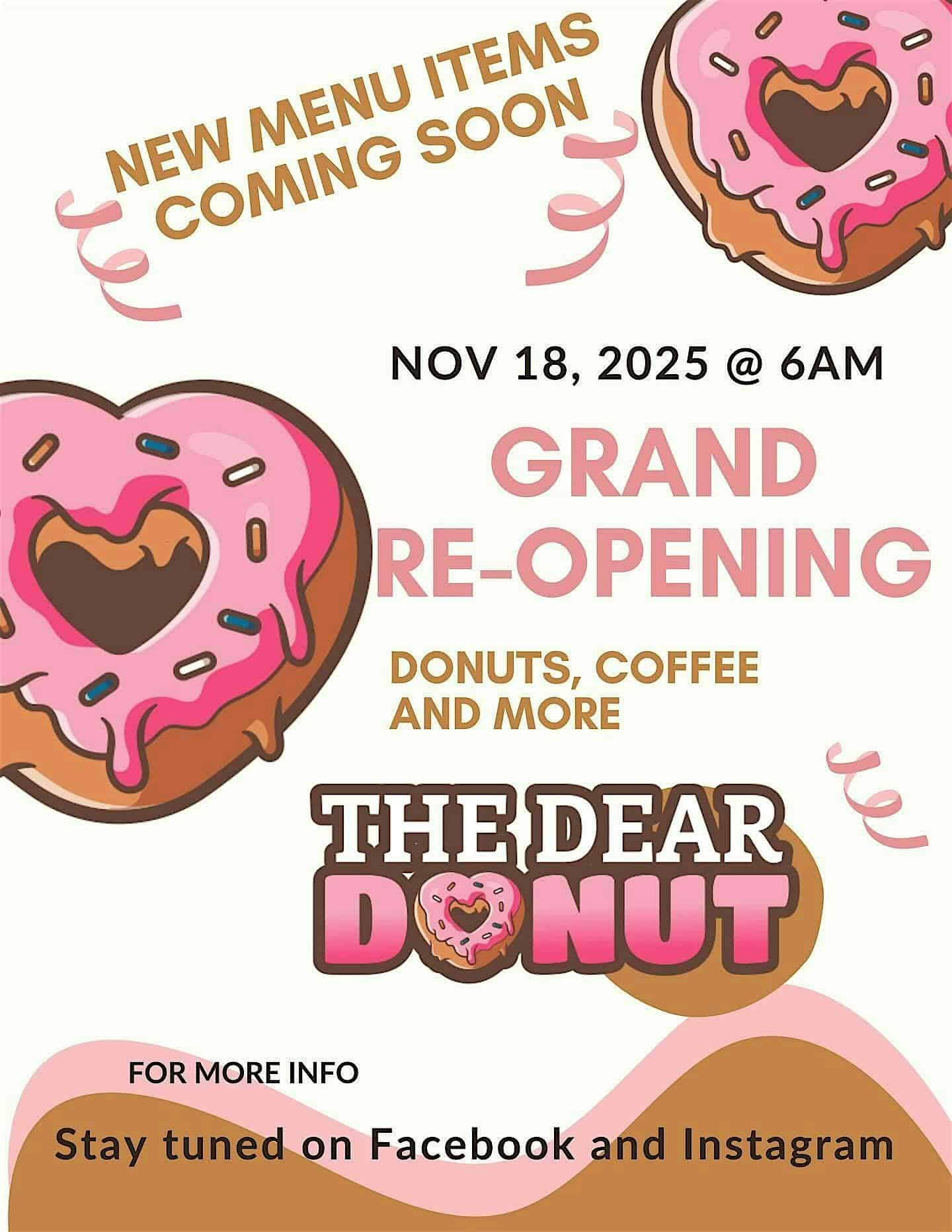 The Dear Doughnut Grand Re Opening at The Dear Donut – Lugoff, SC