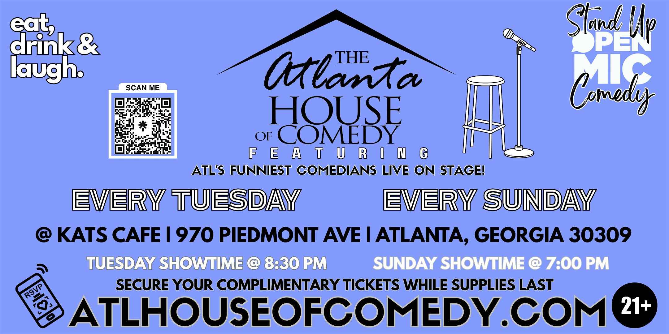 The Atlanta House of Comedy @ Kats Cafe at Kat’s Cafe – Atlanta, GA