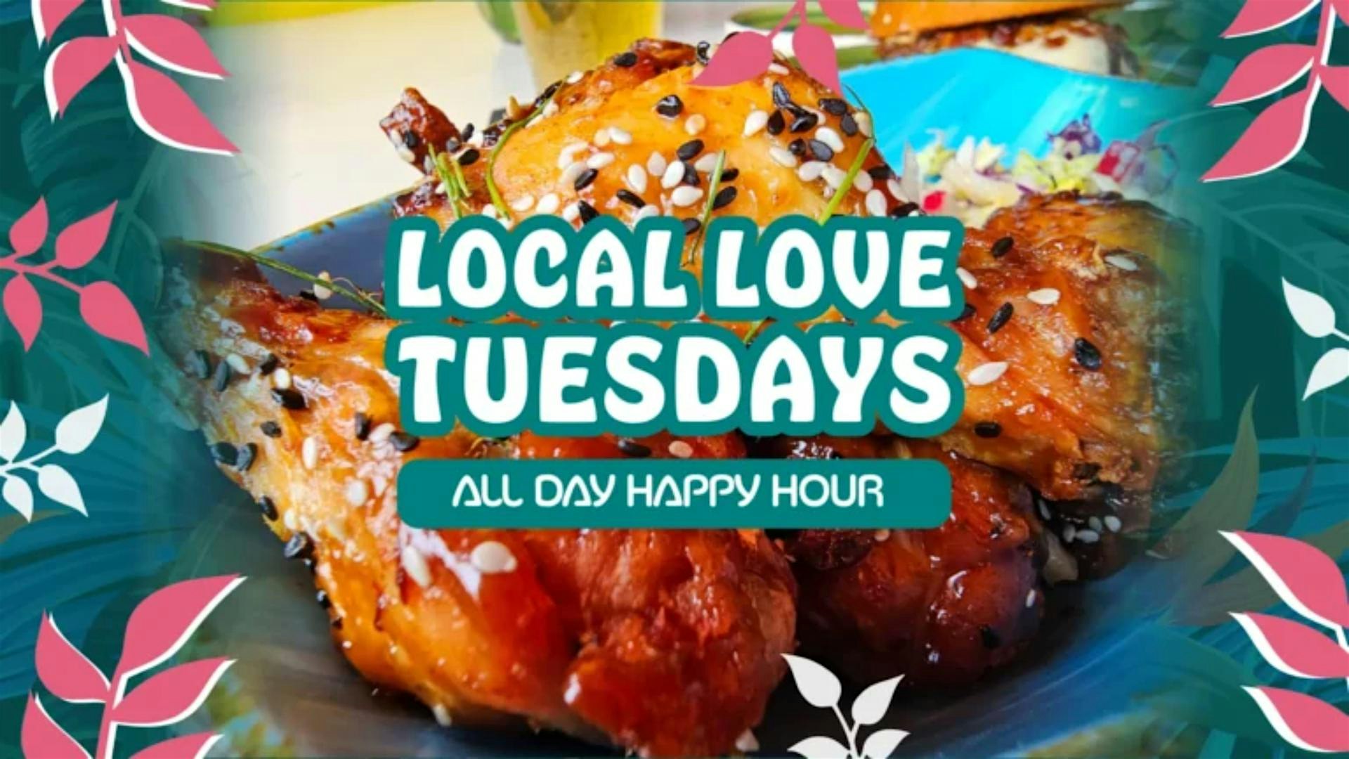 Local Love Tuesdays | All Day Happy Hour | Every Tuesday at Nalu Vida Venice Beach – Los Angeles, CA