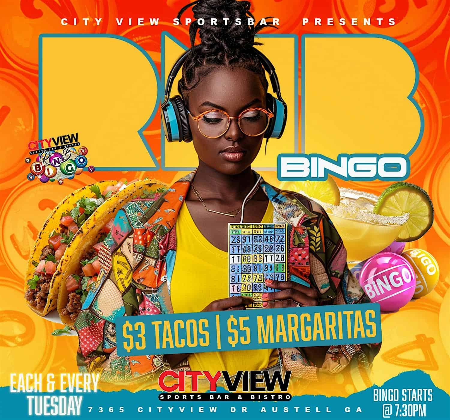 R&B BINGO at CITY VIEW SPORTSBAR at City View Sports Bar & Bistro – Austell, GA