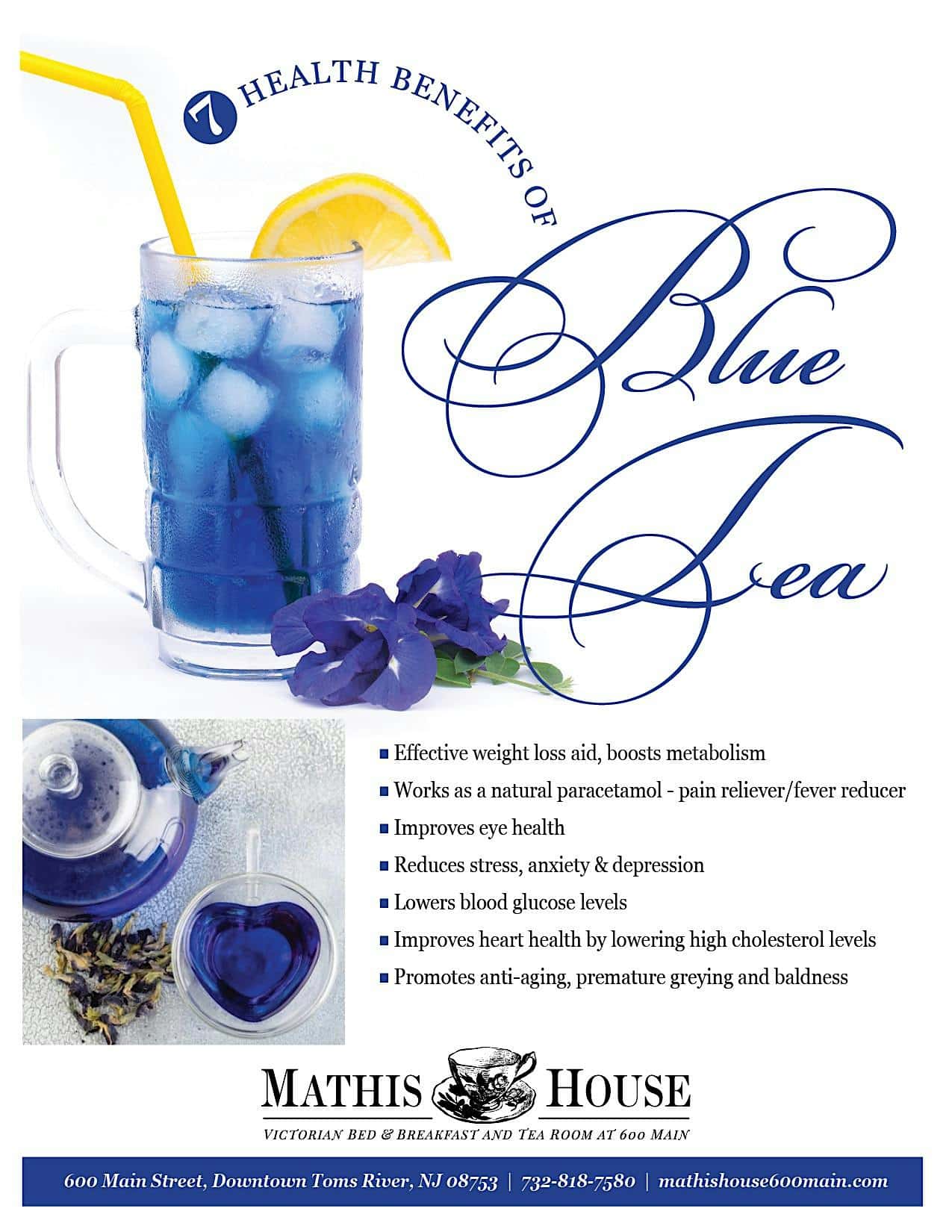 Blue Tea Bingo and Tea Party at the Mathis House at Mathis House a Victorian Bed & Breakfast and Tea Room – Toms River, NJ
