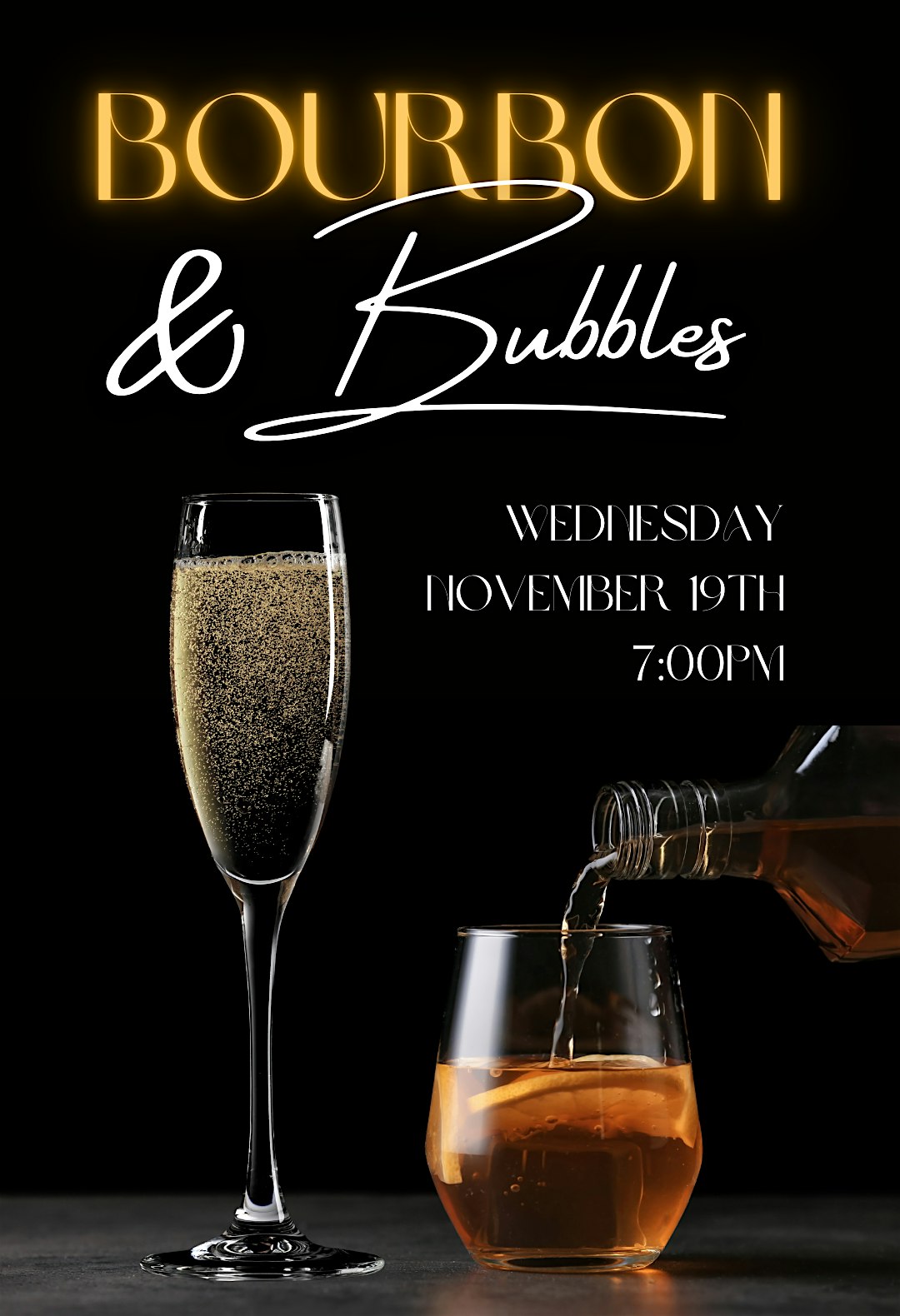 Bourbon and Bubbles! at Ms. Peacock’s Champagne Lounge – Arlington, VA
