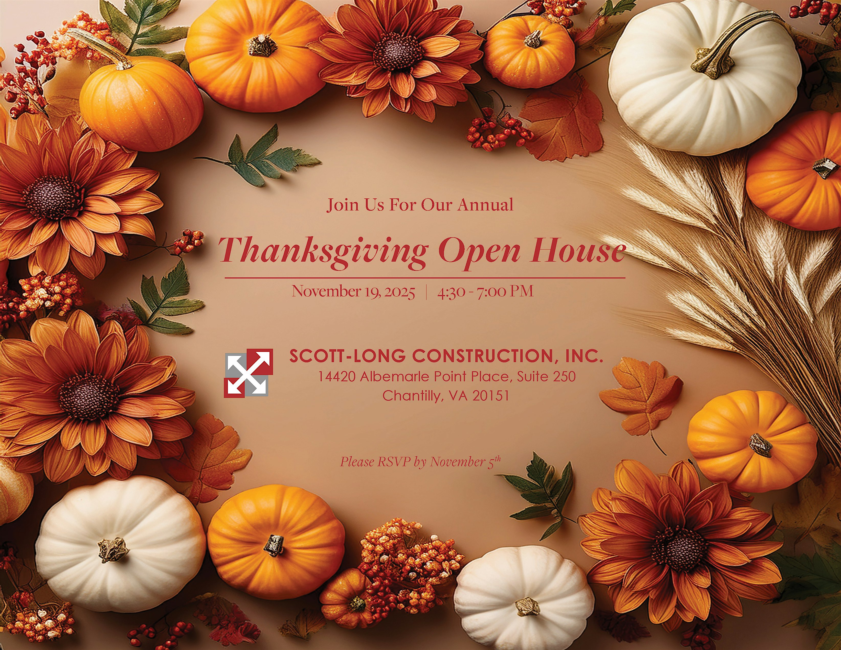 Scott-Long Construction Holiday Open House at Scott-Long Construction Inc – Chantilly, VA