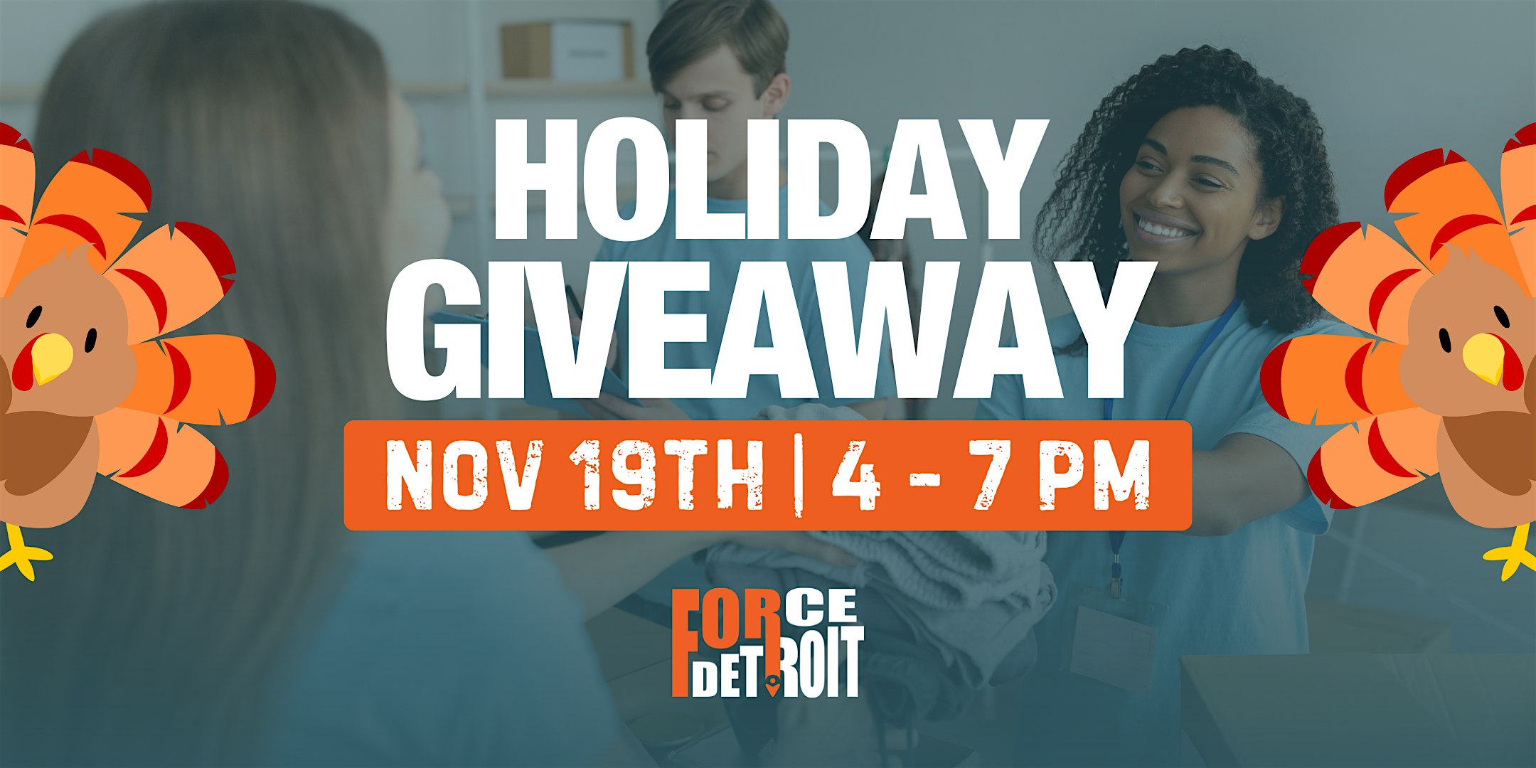 Force Detroit Turkey, Coat & Holiday Healing Event at Balance & Flow Yoga Studio – Detroit, MI
