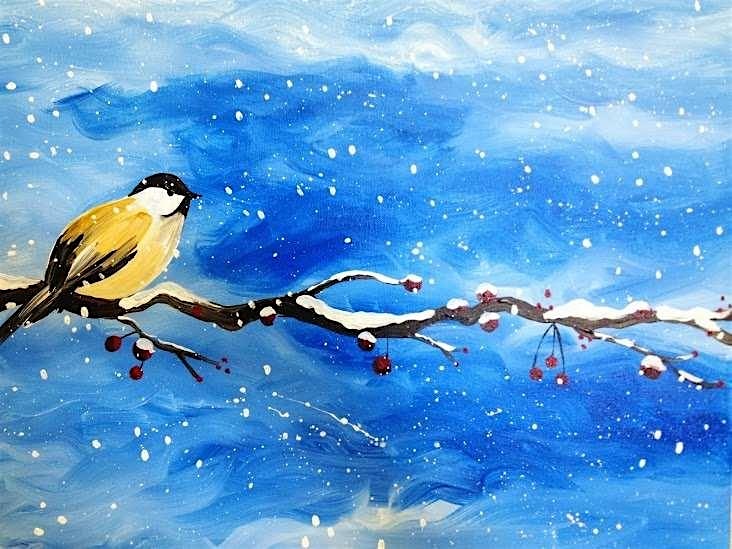 Paint and Sip – Snowbirdee – St. Charles, IL at Pinot’s Palette St. Charles, IL – St. Charles, IL