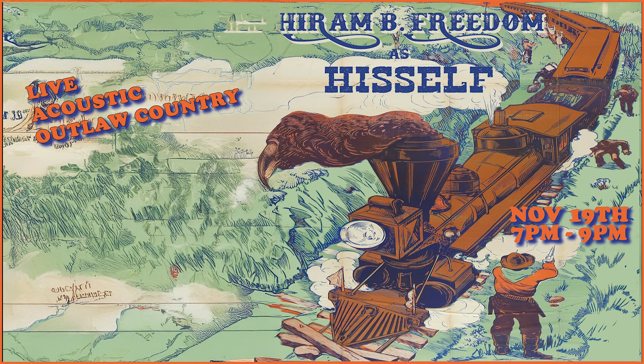 Hiram B. Freedom all by Hisself live on the MTS at The Mill Steakhouse + Spirits – Milton, WA