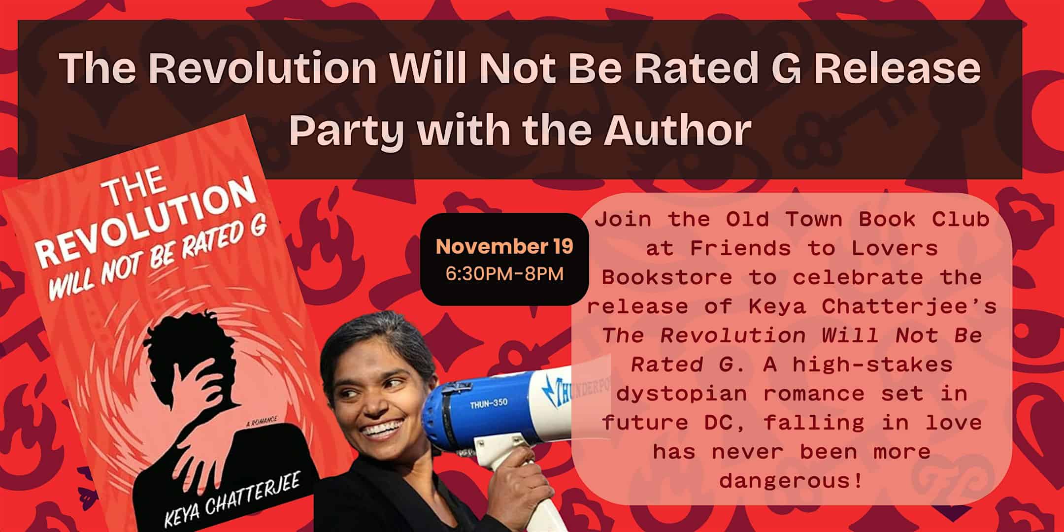 The Revolution Will Not Be Rated G Release Party with the Author at 301 Cameron St – Alexandria, VA