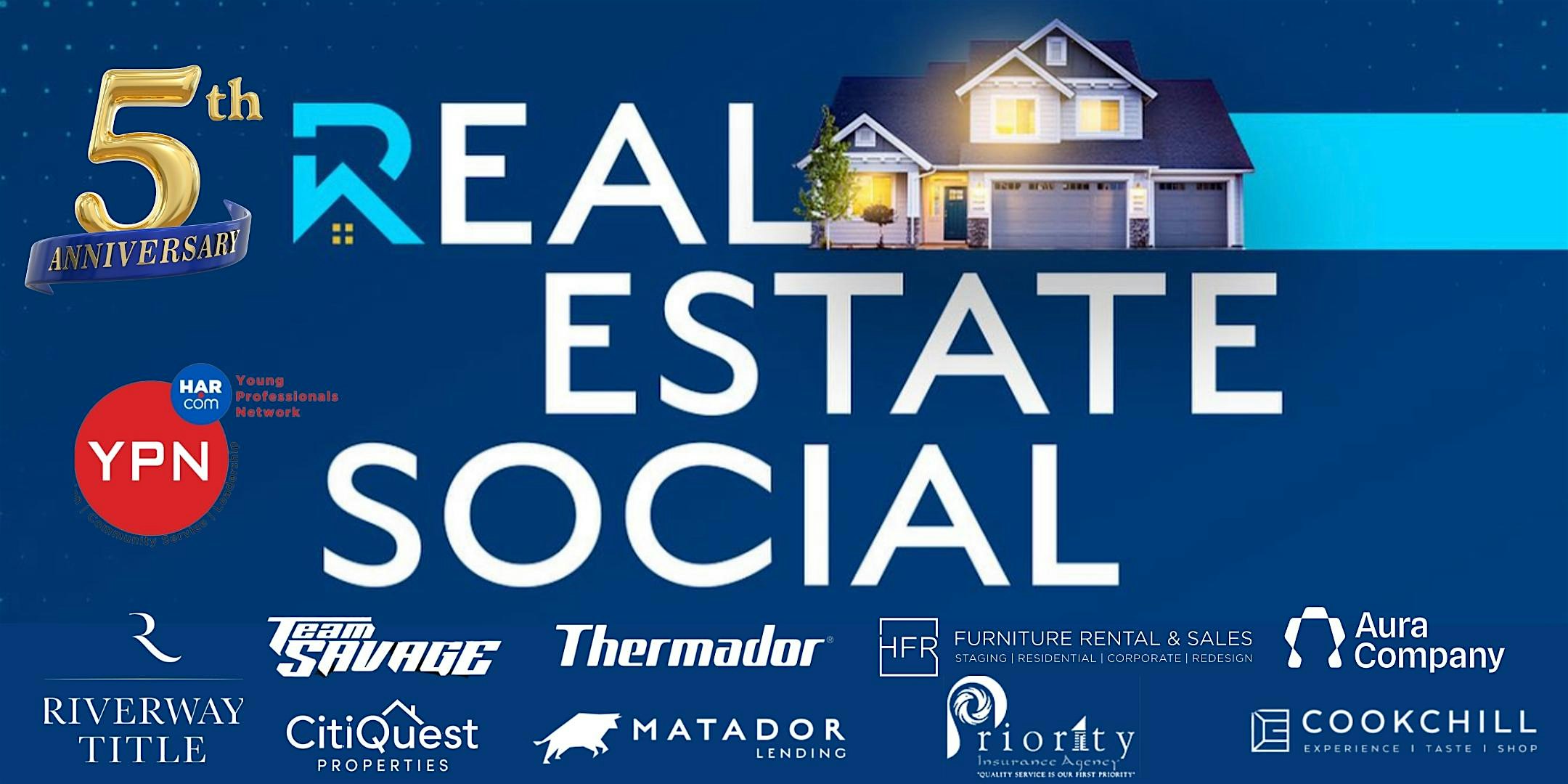 Real Estate Social 5 Year Anniversary At Tejas Brewery Rooftop at Tejas Brewery – Houston, TX
