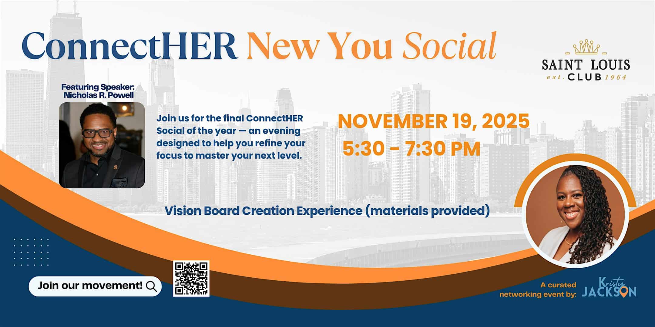 Happy New YOU Vision Board Social | Powered by SheCan x ConnectHER at Saint Louis Club – St. Louis, MO