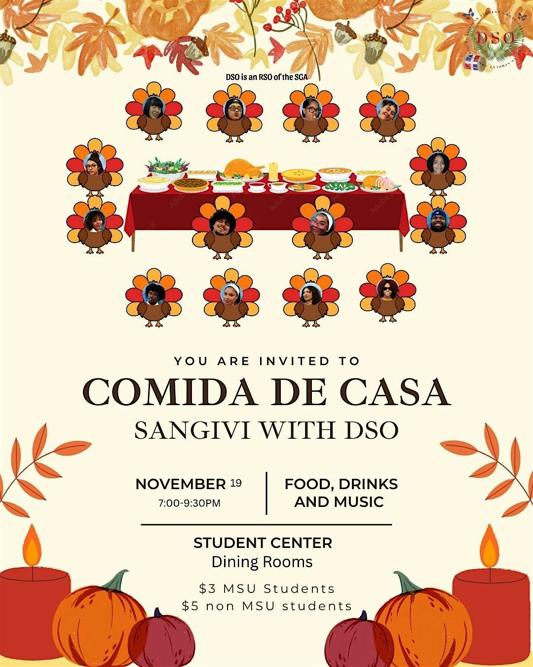 Comida de Casa at Student Center Dining Rooms – Montclair, NJ