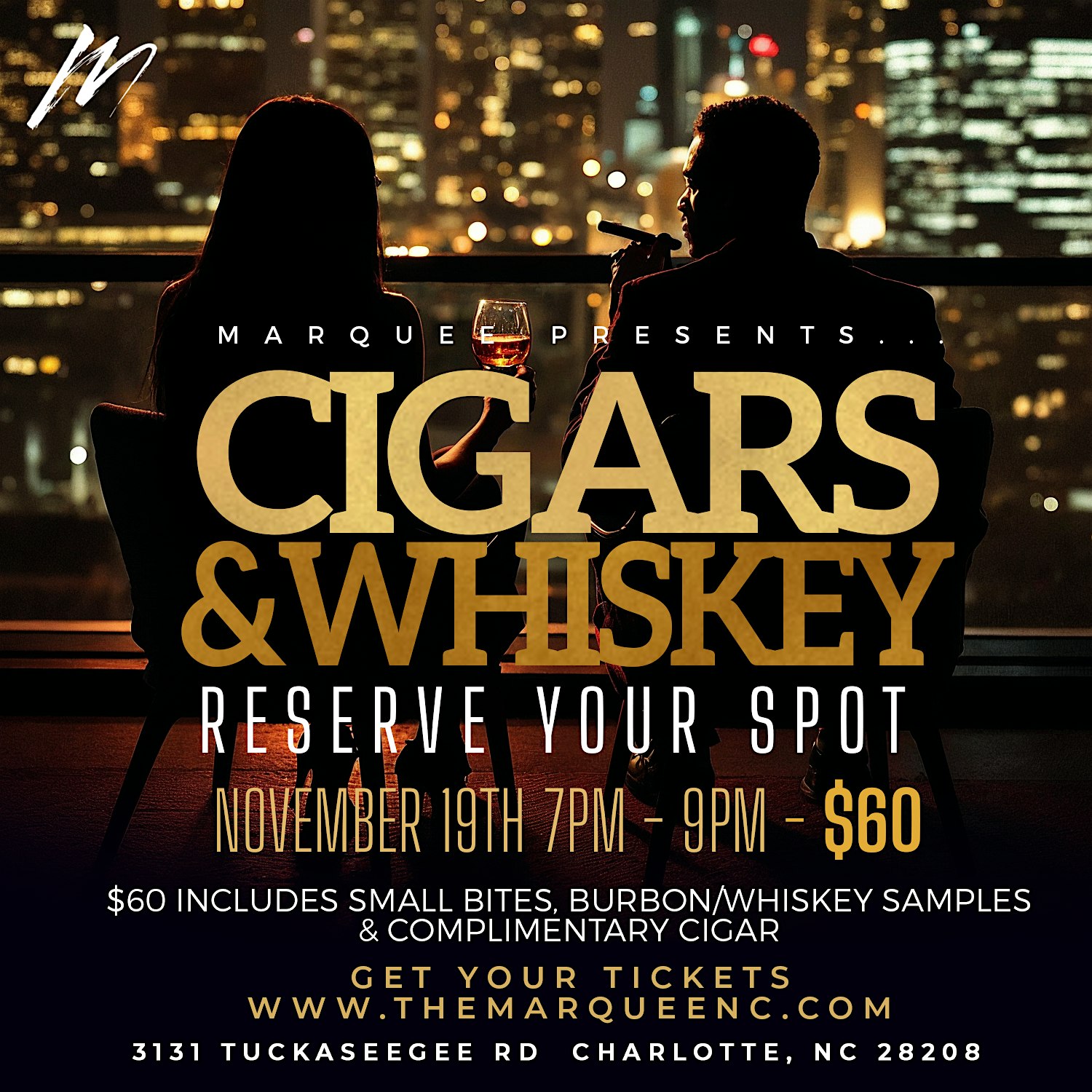 Cigars & Whiskey: A Grown Vibe for the Grown & Sexy at 3131 Tuckaseegee Road, Charlotte, NC, USA – Charlotte, NC