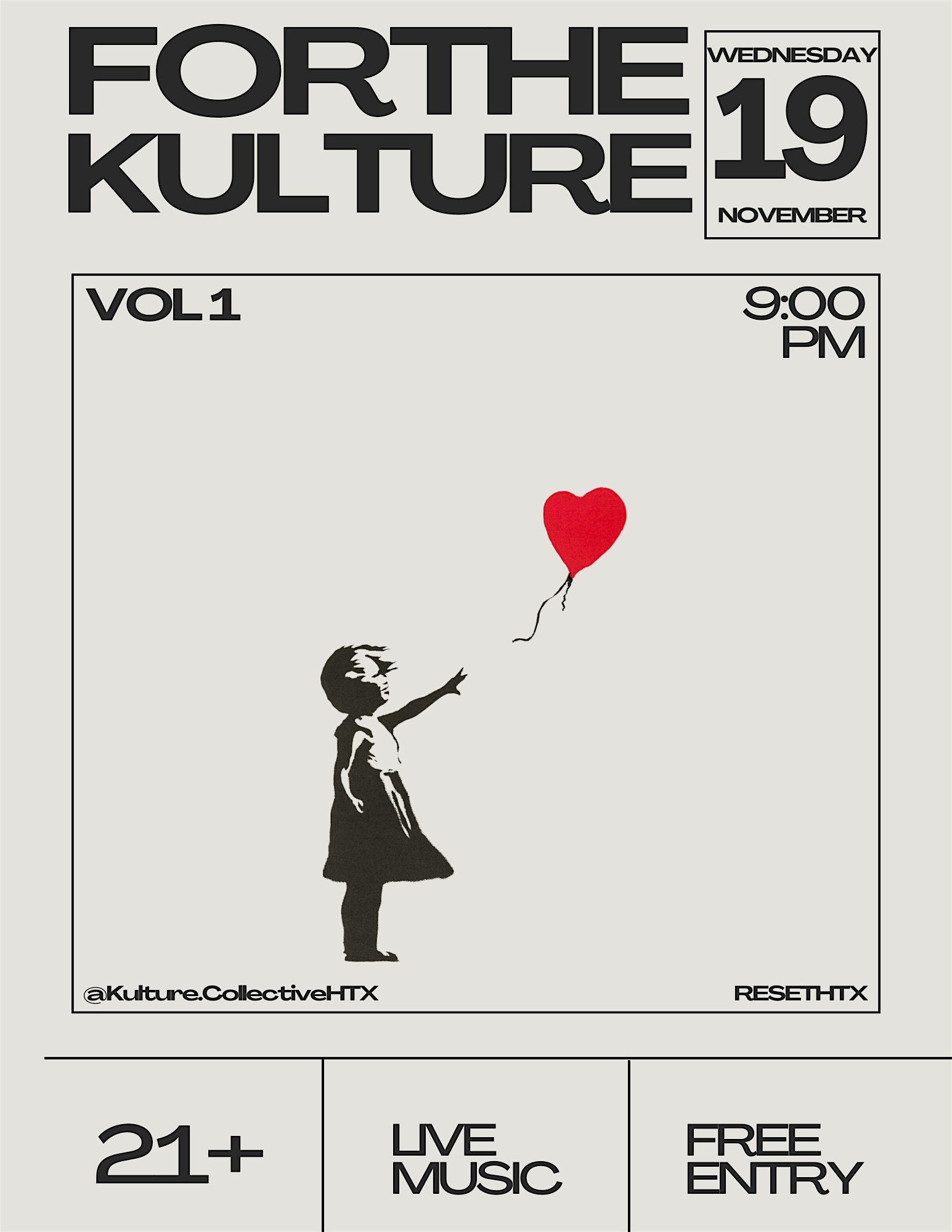 For the Kulture Vol 1 | A Night of House Music & Community at Reset – Houston, TX