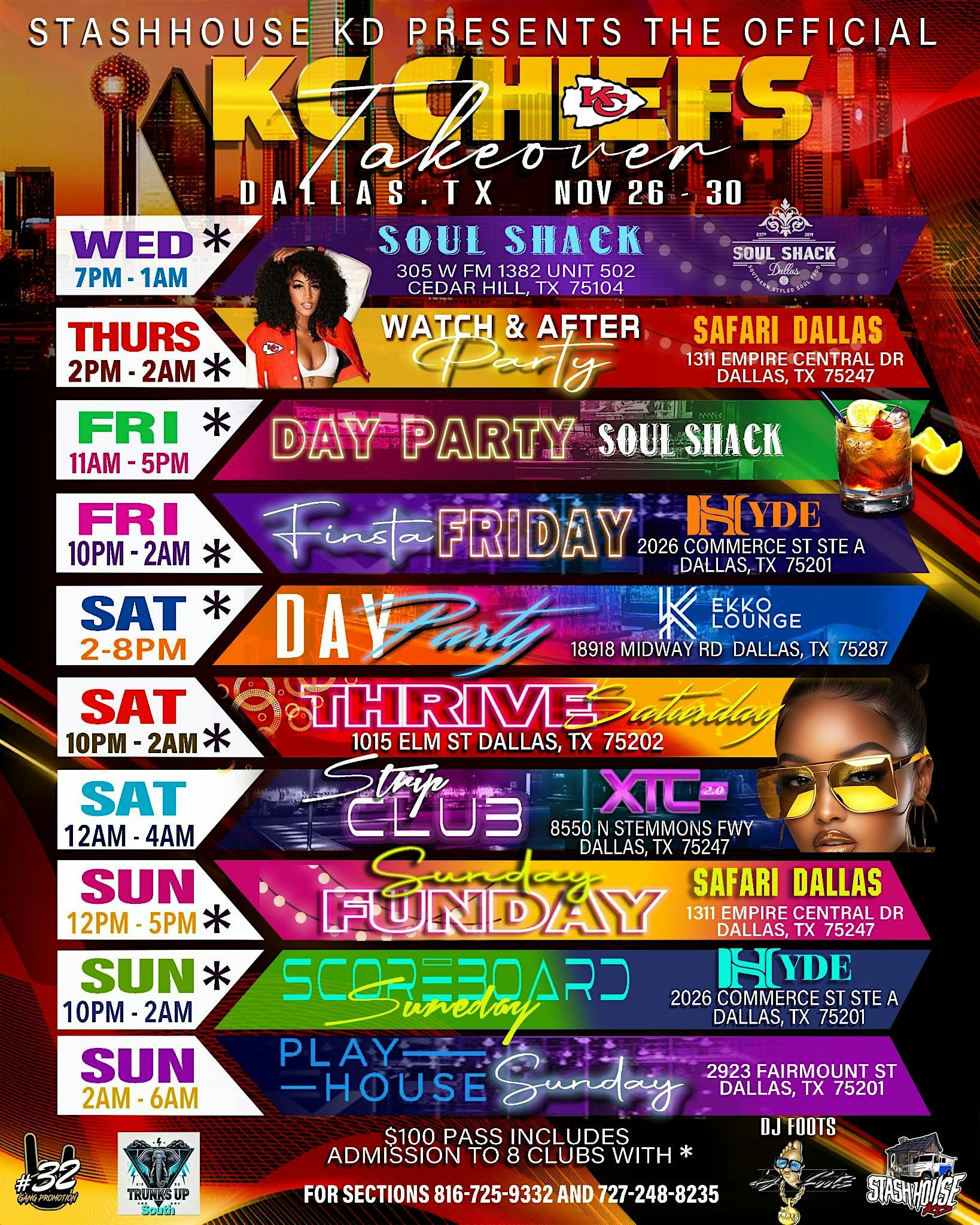 KC Takeover to Dallas at Soul Shack – Cedar Hill, TX