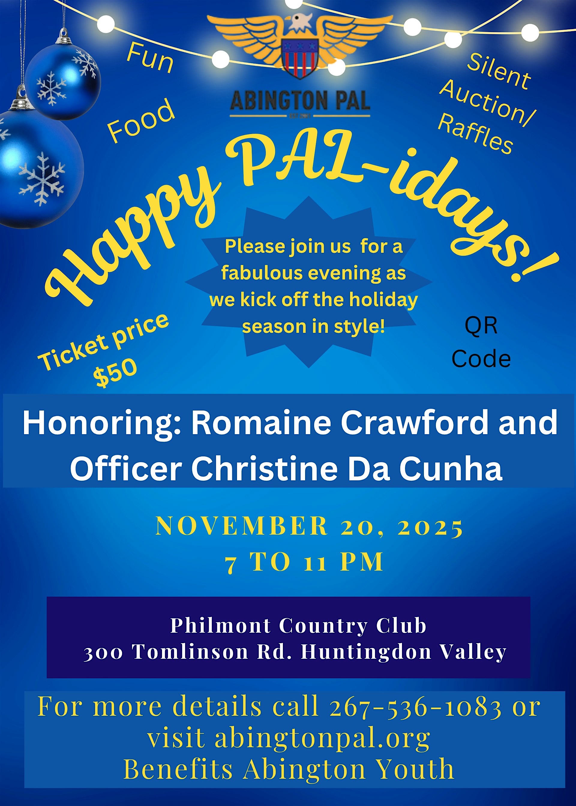 Happy PAL-idays! at Philmont Country Club – Lower Moreland Township, PA