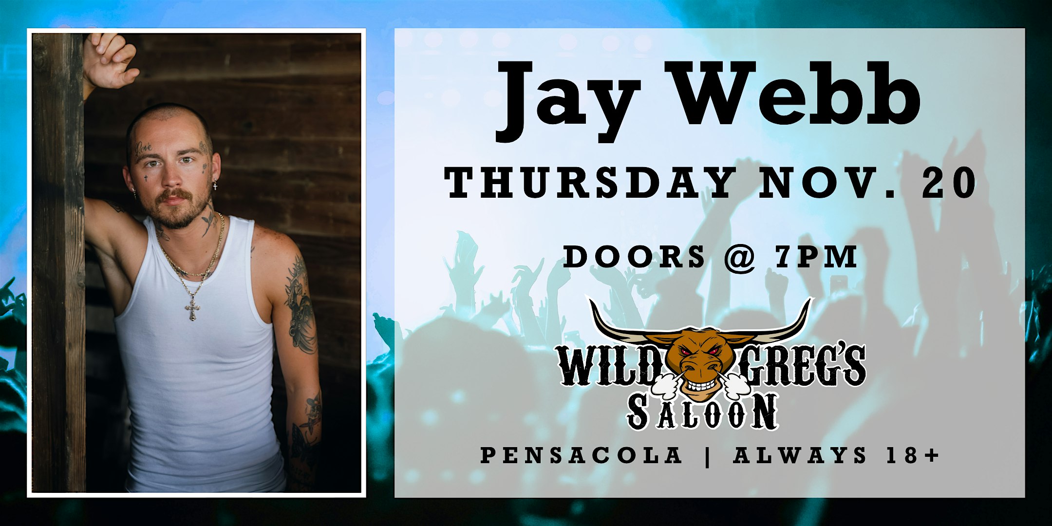 Jay Webb Live In Concert at Wild Greg’s Saloon – Pensacola, FL