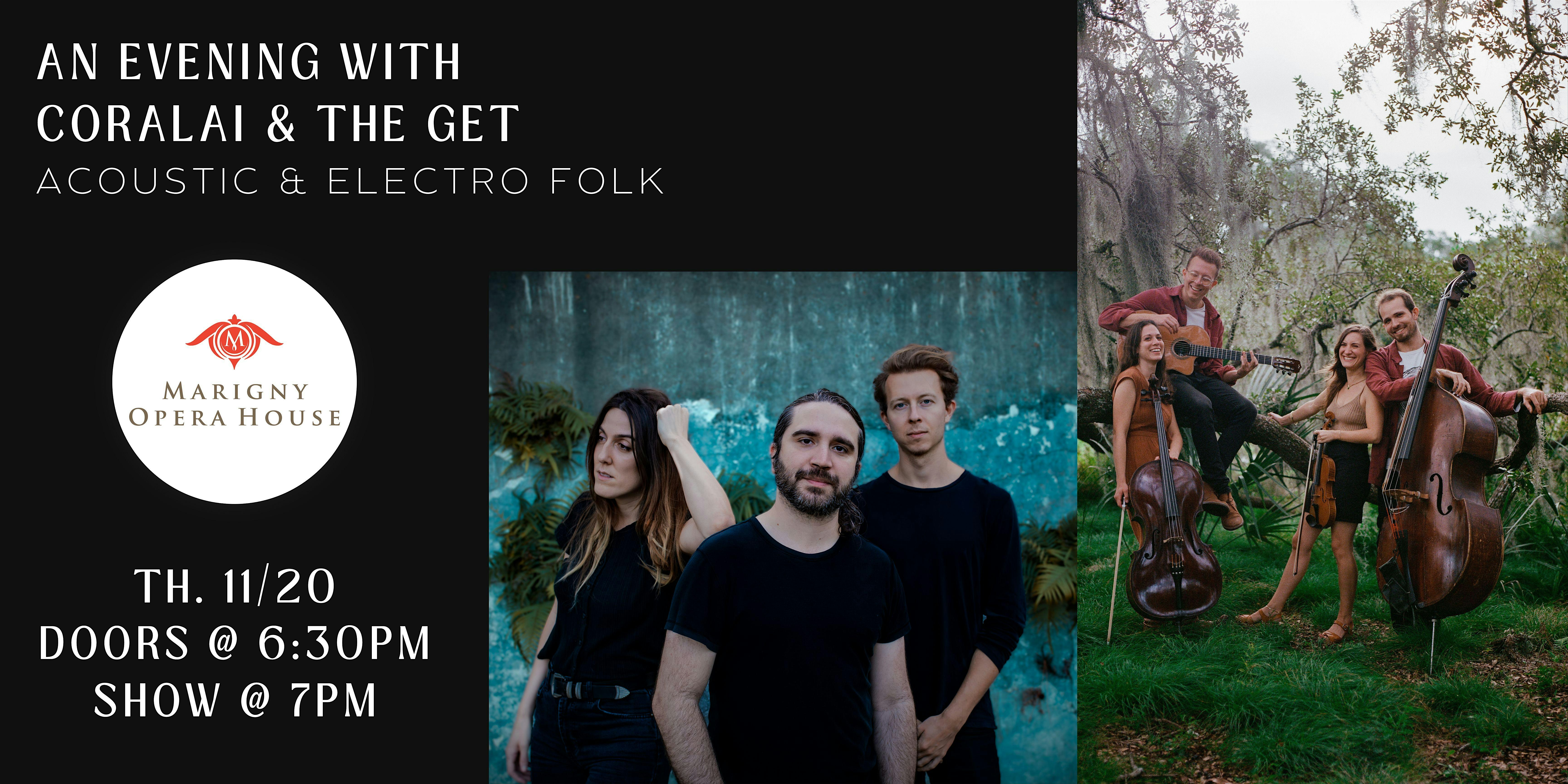 An Evening with Coralai & The GET at Marigny Opera House – New Orleans, LA