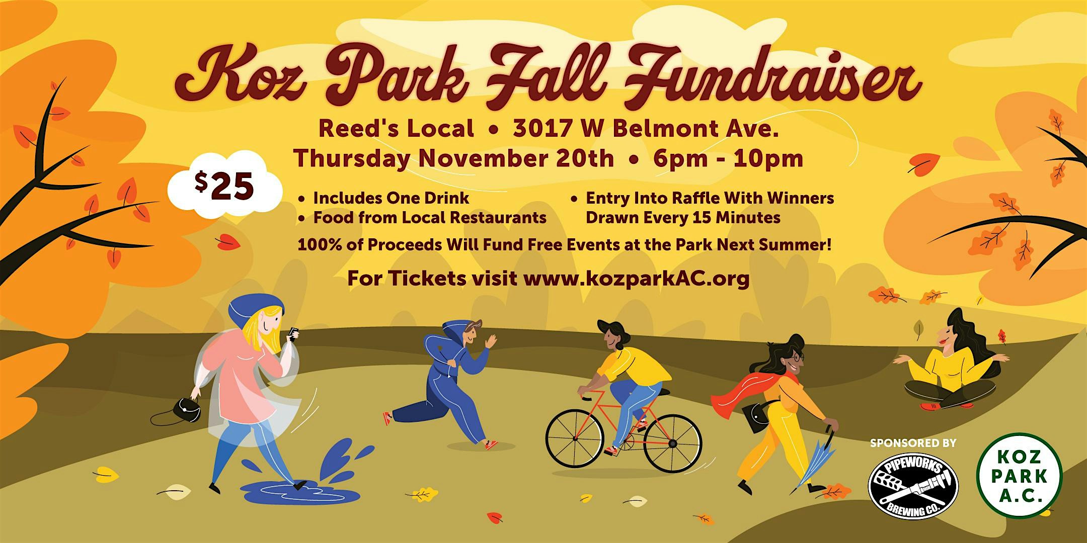 Koz Park Fall Fundraiser at Reed’s Local – Chicago, IL