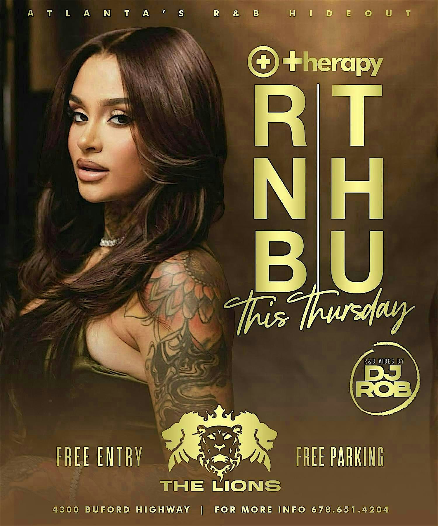 RNB THERAPY at The Lions Restaurant and Lounge – Atlanta, GA