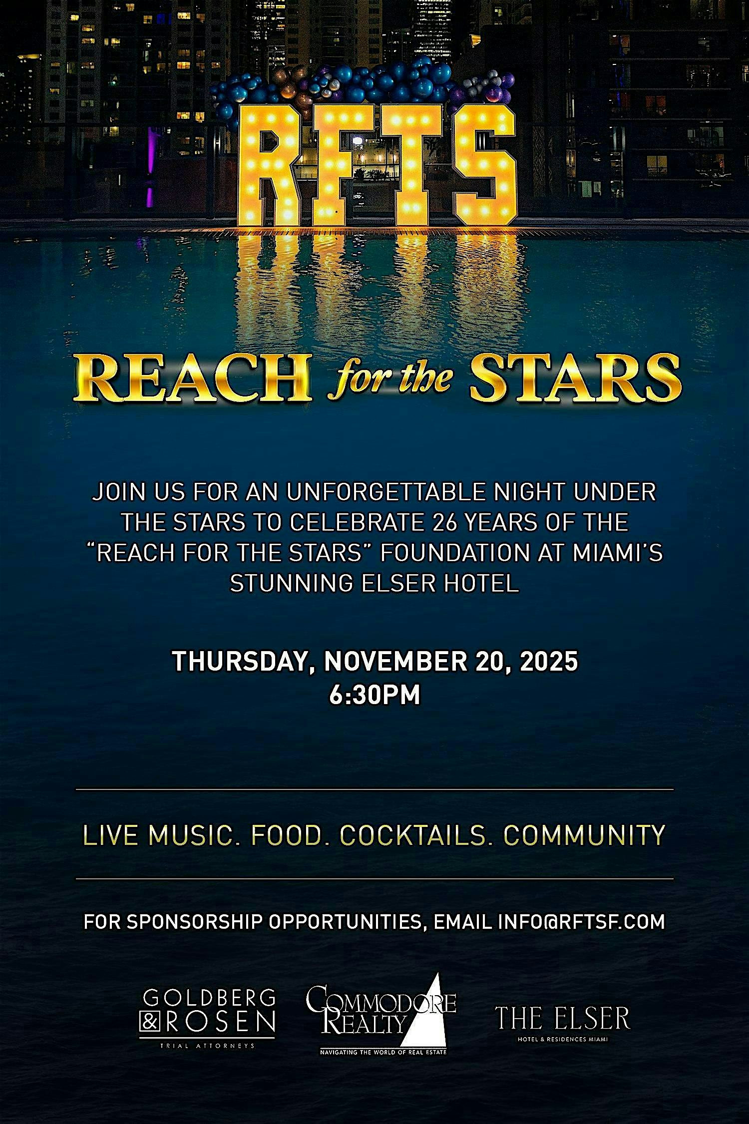 The 26th Annual Epstein “Reach for the Stars” Event at The Elser Hotel – Miami – Miami, FL