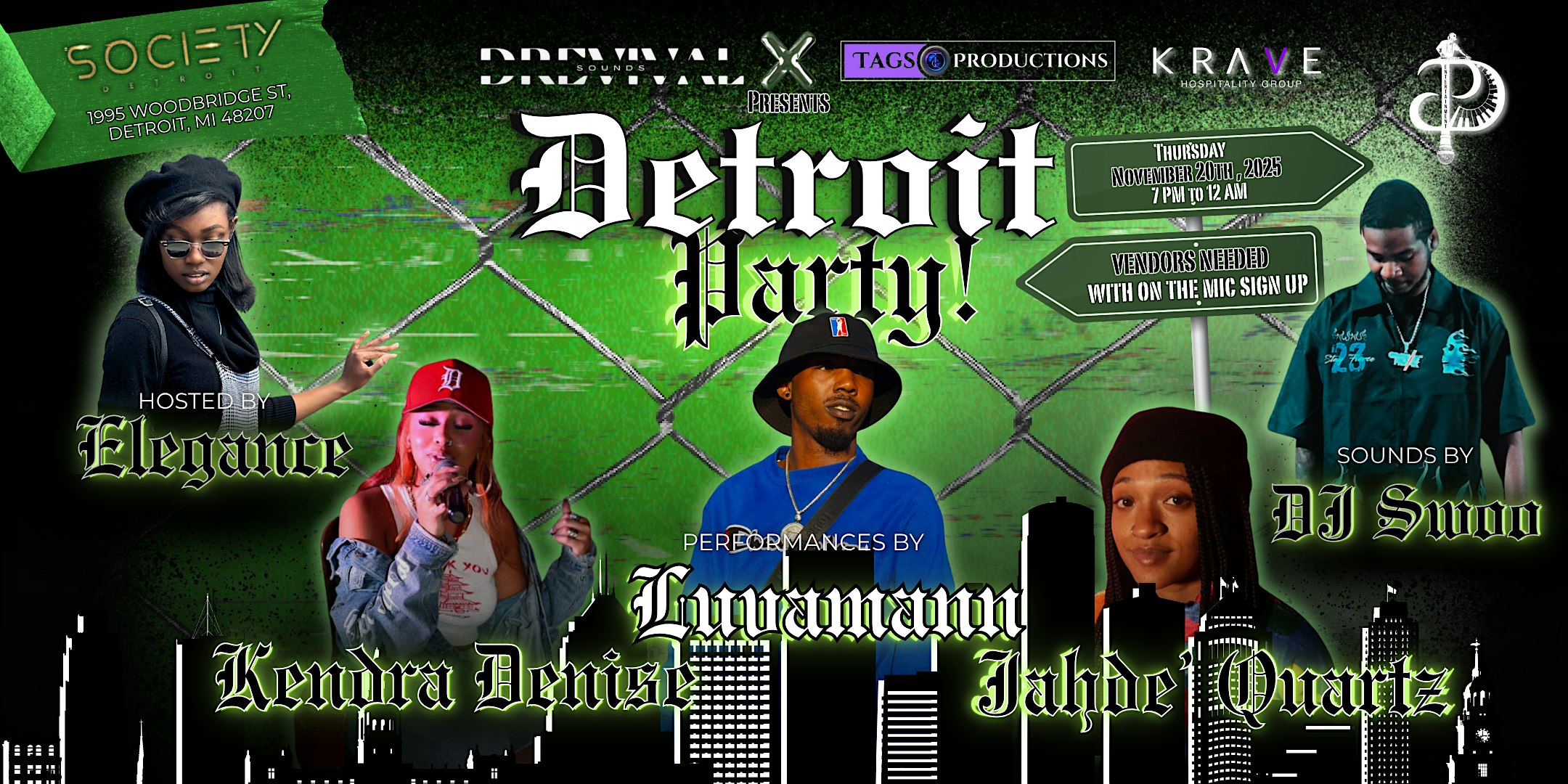 Detroit Party: Sip & RnB Edition at Society Detroit – Detroit, MI