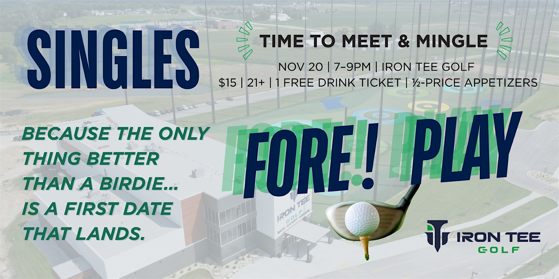 Singles Night at Iron Tee Golf – Bettendorf, IA