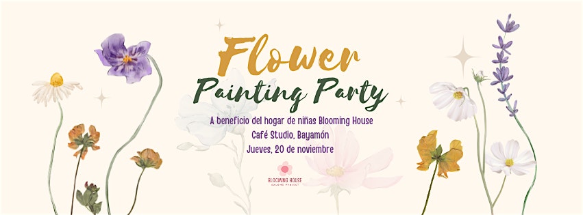 Flower Painting Party at CaféStudio – Bayamón, Bayamón