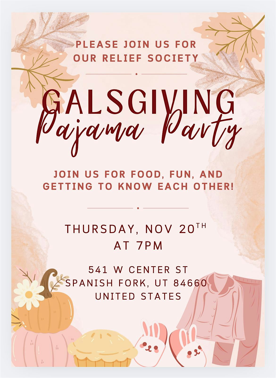 SF24 RS Galsgiving at The Church of Jesus Christ of Latter-day Saints – Spanish Fork, UT