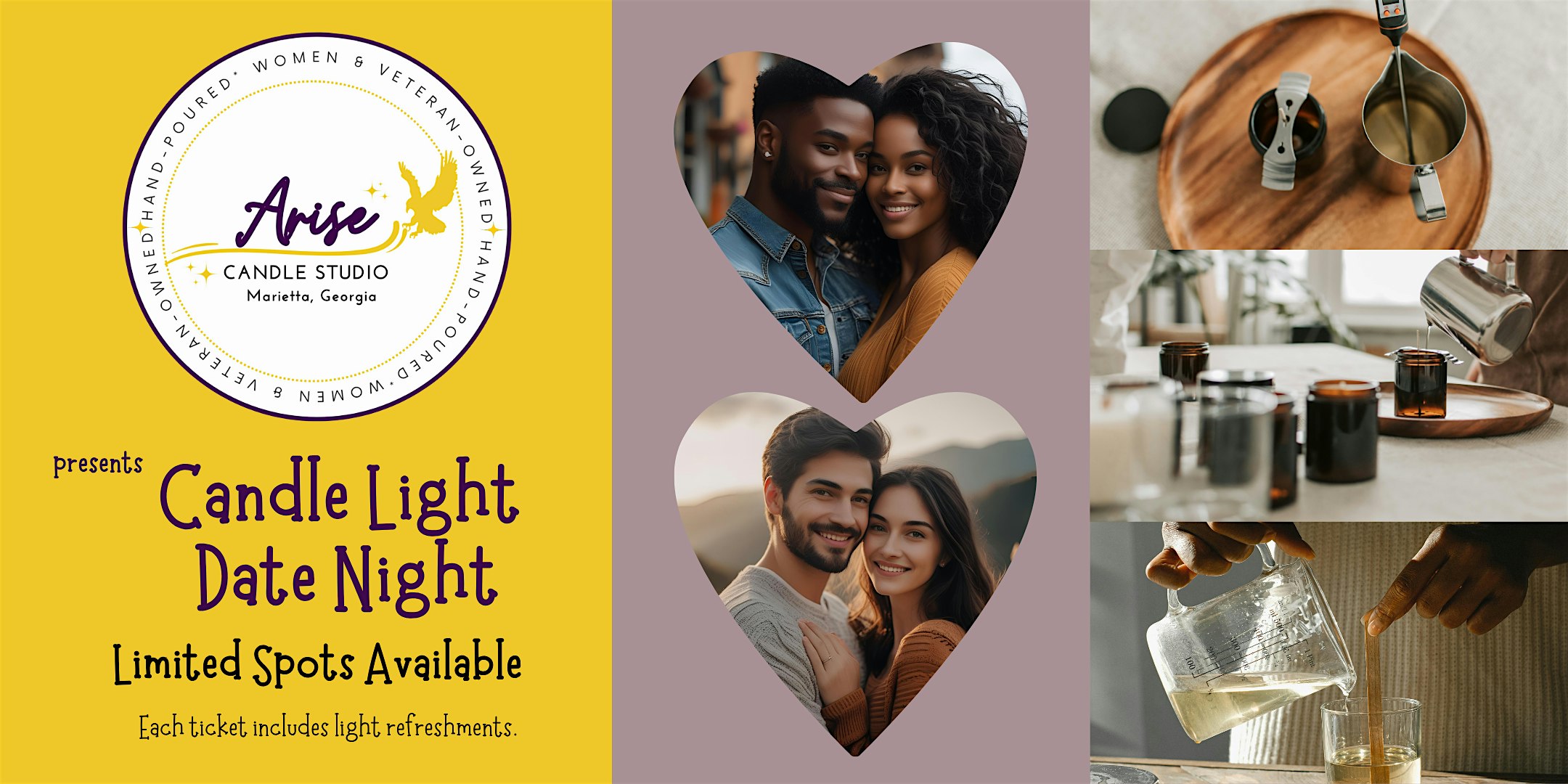 Candle Light Date Night at Arise Candle Studio – Marietta, GA