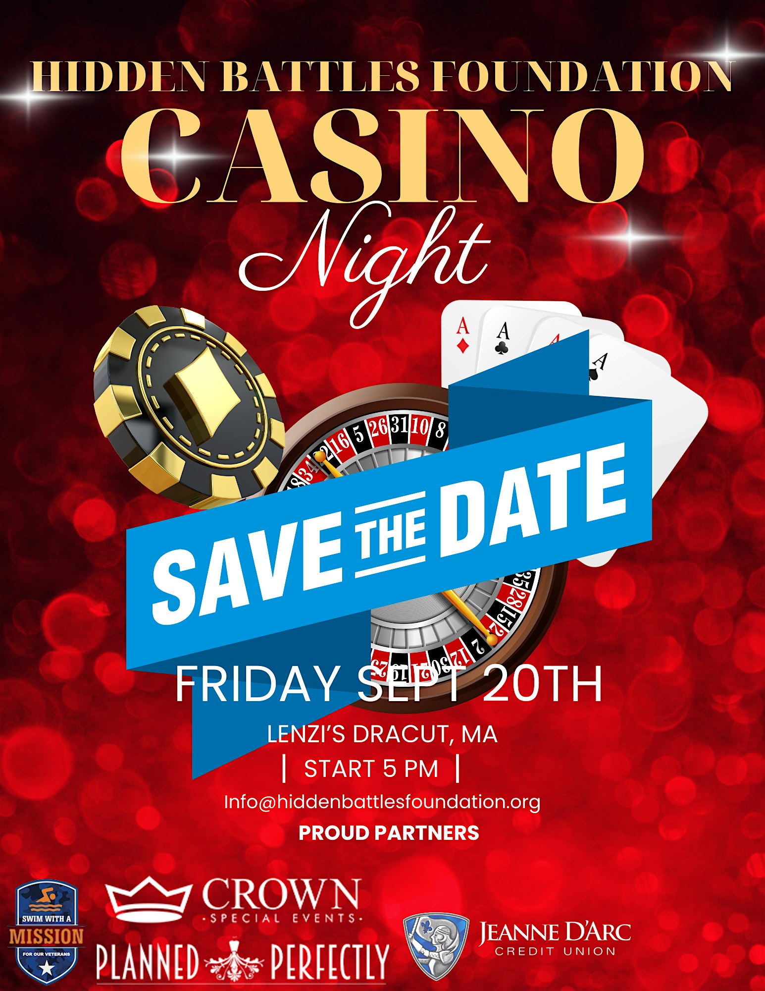 Casino Night Fundraiser at Lenzi’s Catering & Function Facility – Dracut, MA